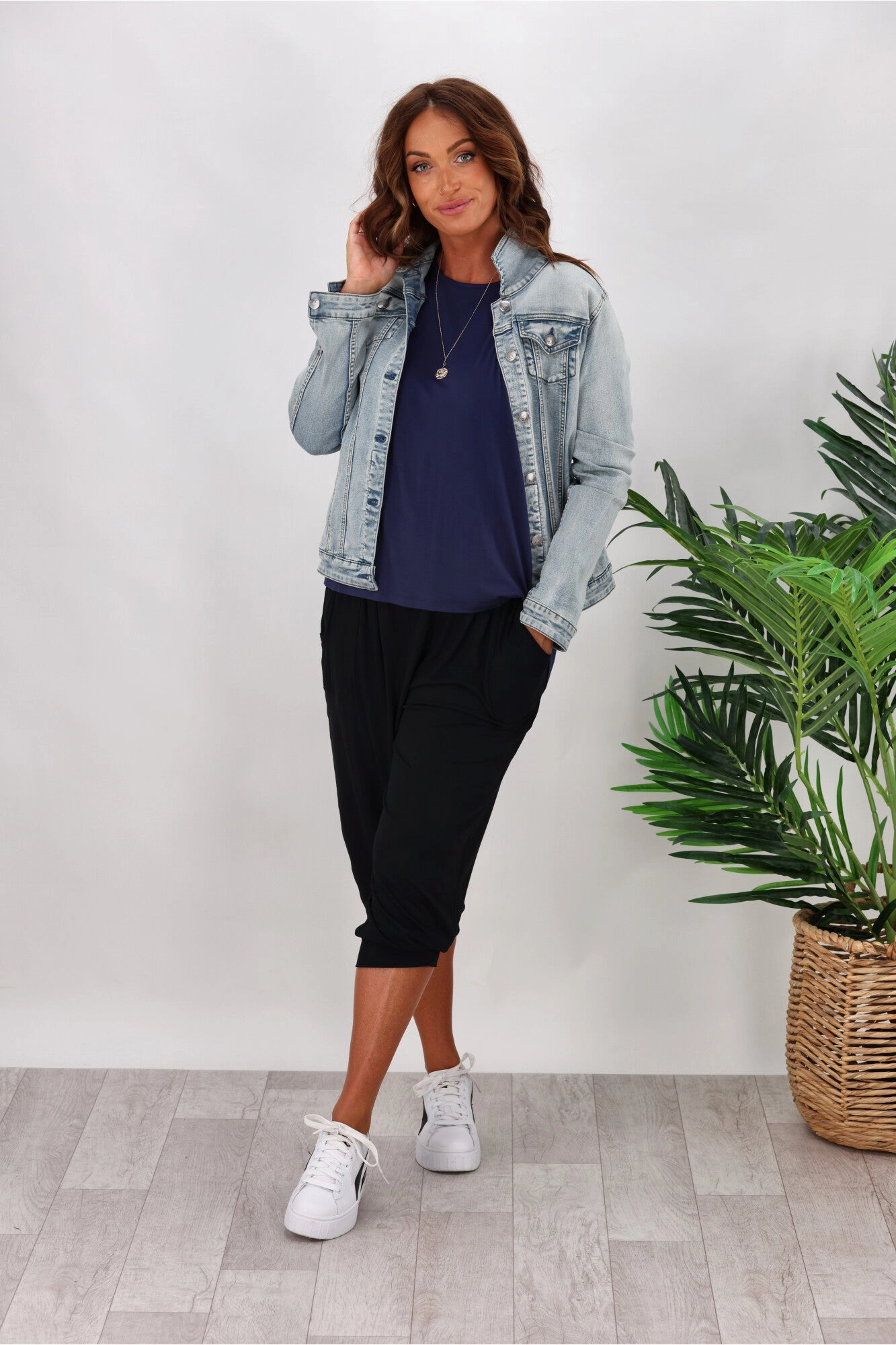 Seamless Pockets Betty Basics Tokyo 3/4 Pants Black