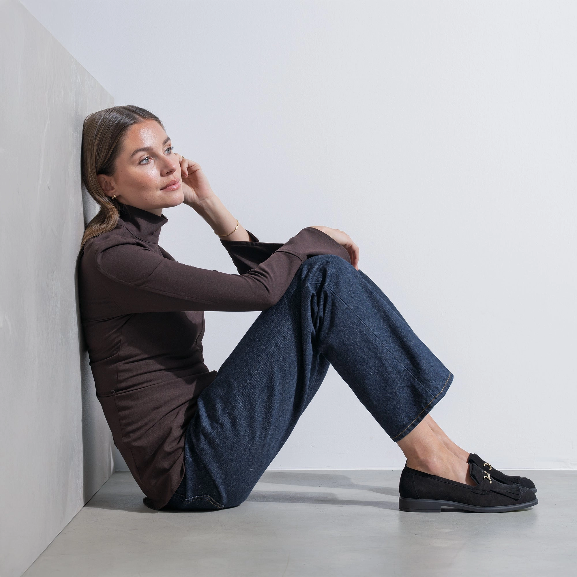 Vend?me Lave black suede loafers Art Shade