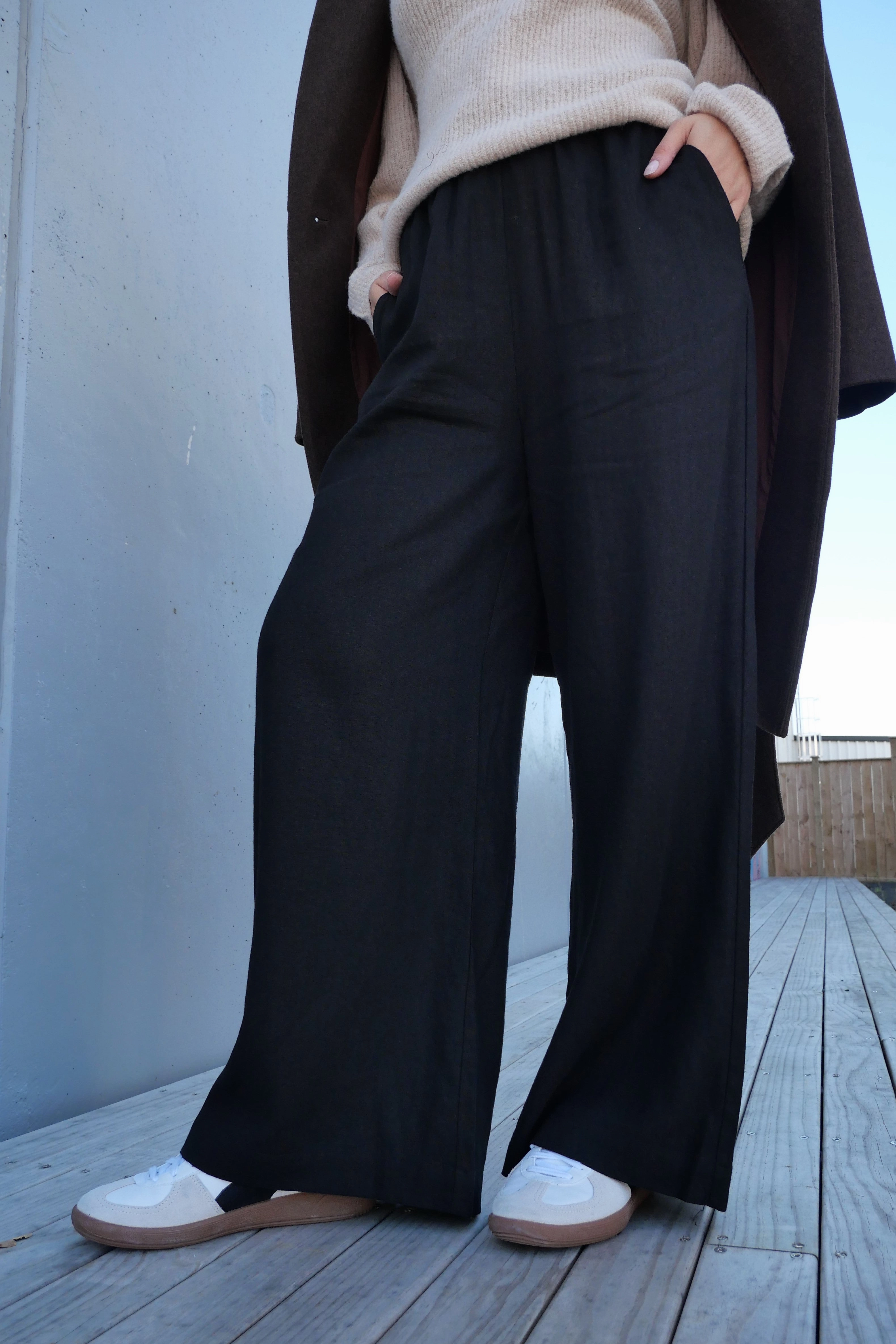 Shine On Label Oscar Linen Blend Wide Leg Pant For Teens Lightweight Material Mood Fit