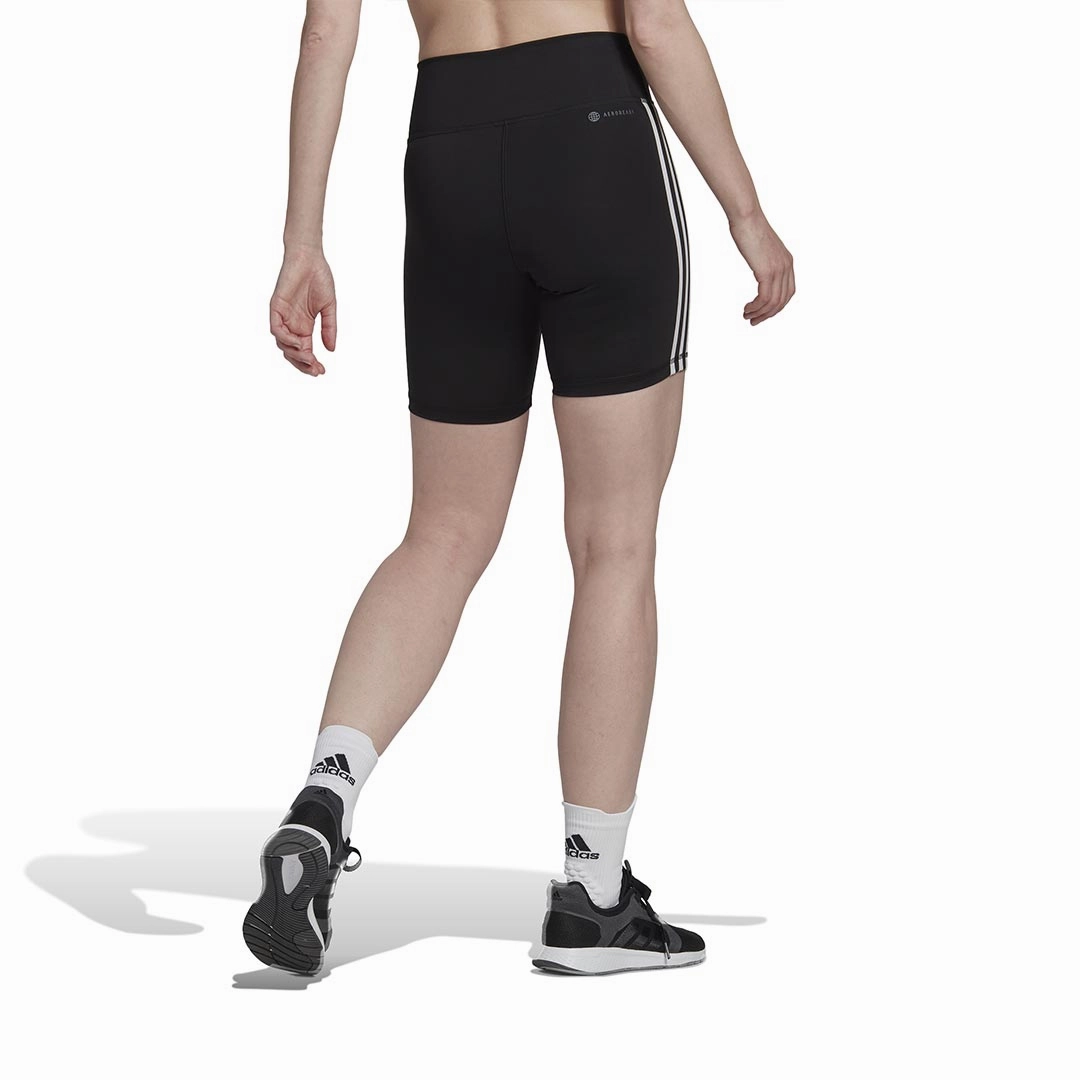 Seamless Design No Bunching adidas - Women's Training Essentials 3 Stripes High Waisted Short Tights (HK9964)