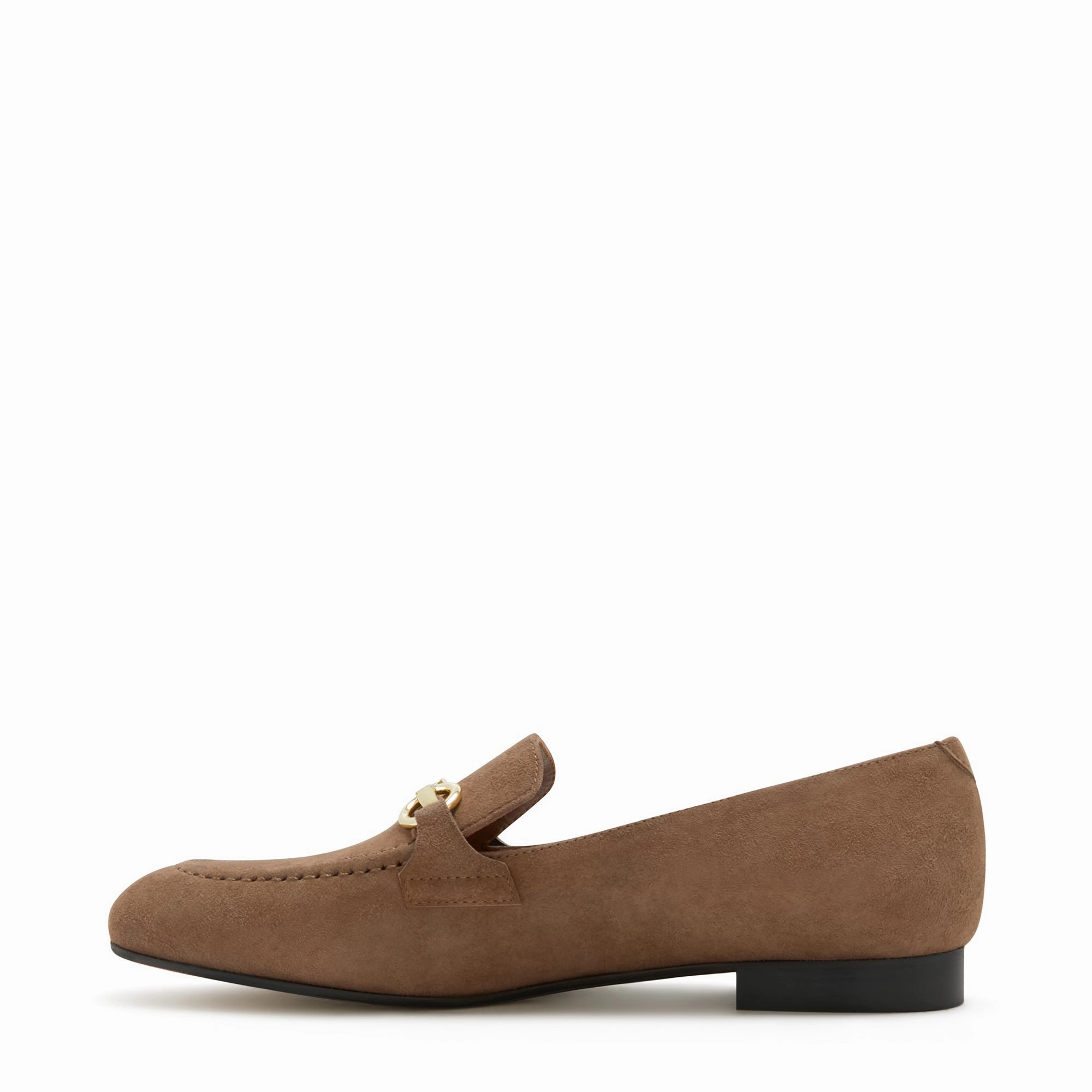 Straight Cut American Shade Vend?me Fleur taupe suede loafers