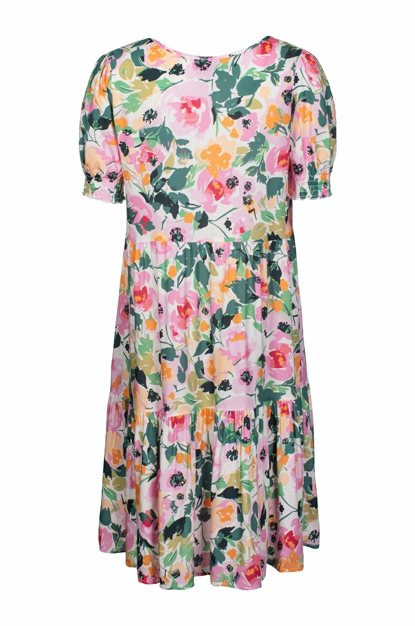 Birthday-Celebration Light Drape Dress | Petal Pink Garden | 7336C1