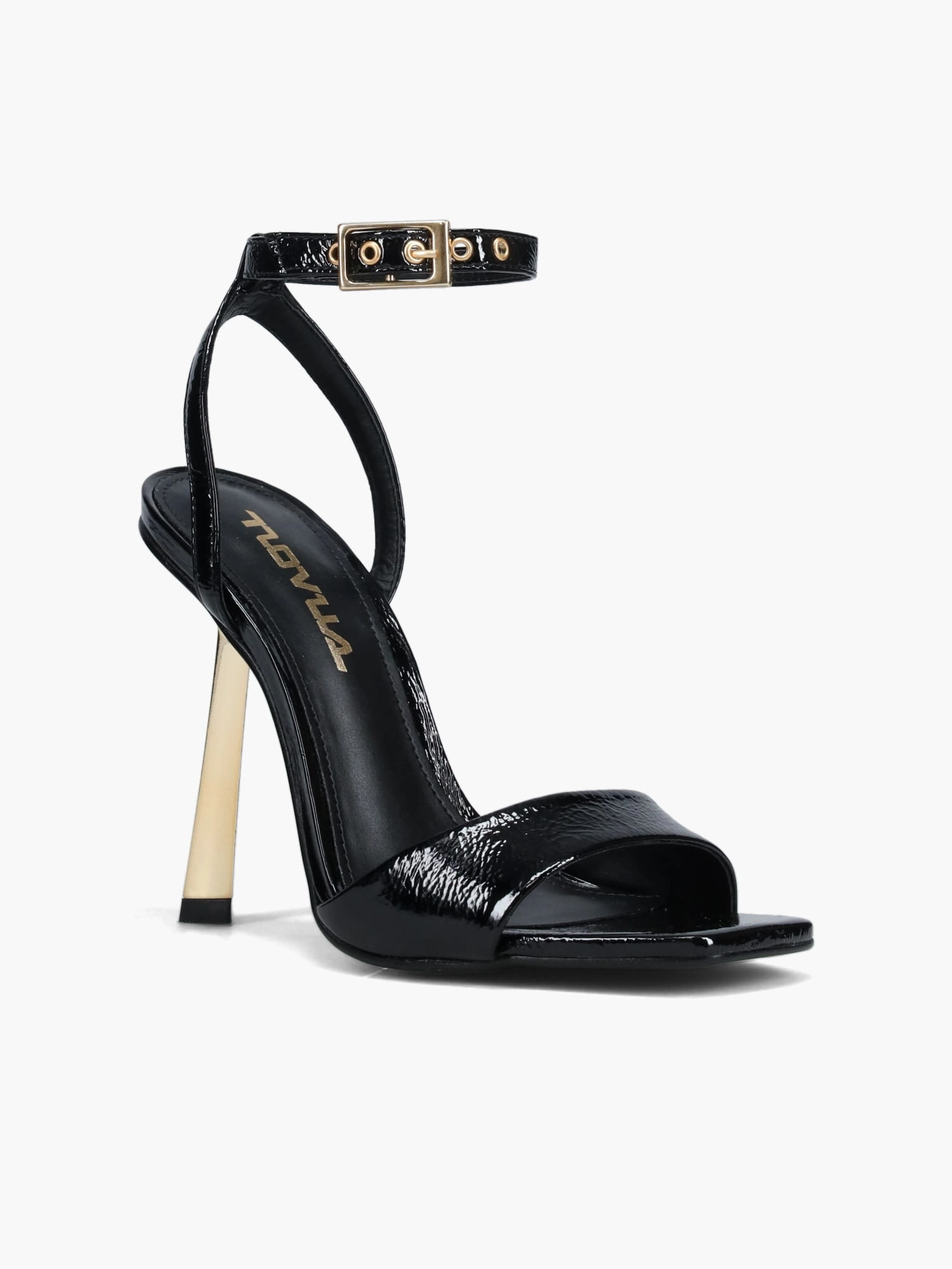 High Heel Careni Black Verniz