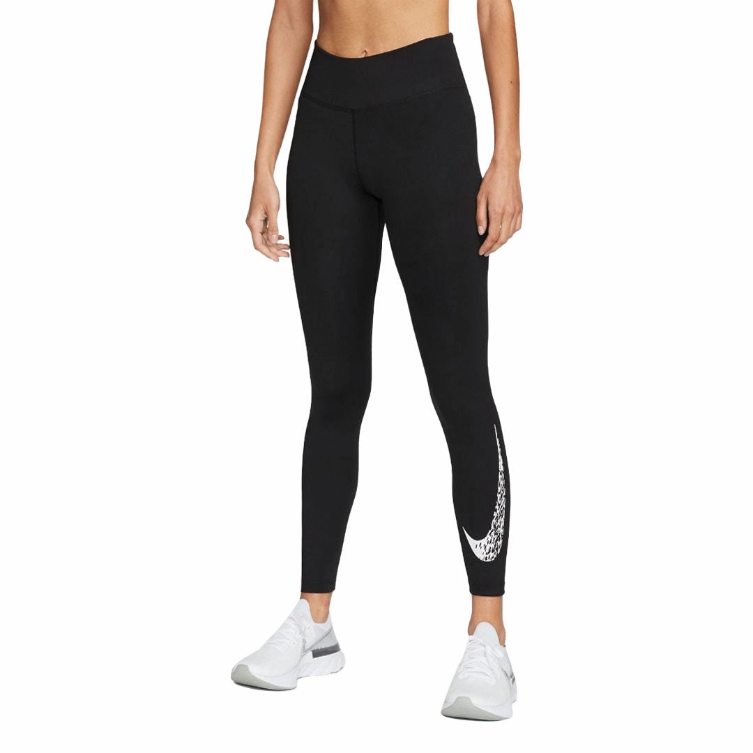 Nike - Women's Swoosh 7/8 Running Leggings (DM7767 010) Work Flex Everyday Essential