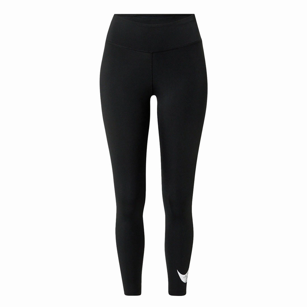 Nike - Women's Swoosh 7/8 Running Leggings (DM7767 010) ElasticCuffs Relaxed Comfort Fit