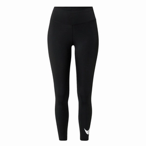 Nike - Women's Swoosh 7/8 Running Leggings (DM7767 010) ElasticCuffs Relaxed Comfort Fit