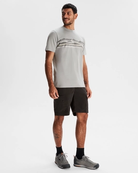 AntiSnagYarnProcessing Men's Long White Cloud Organic Cotton T-shirt - Light Moon