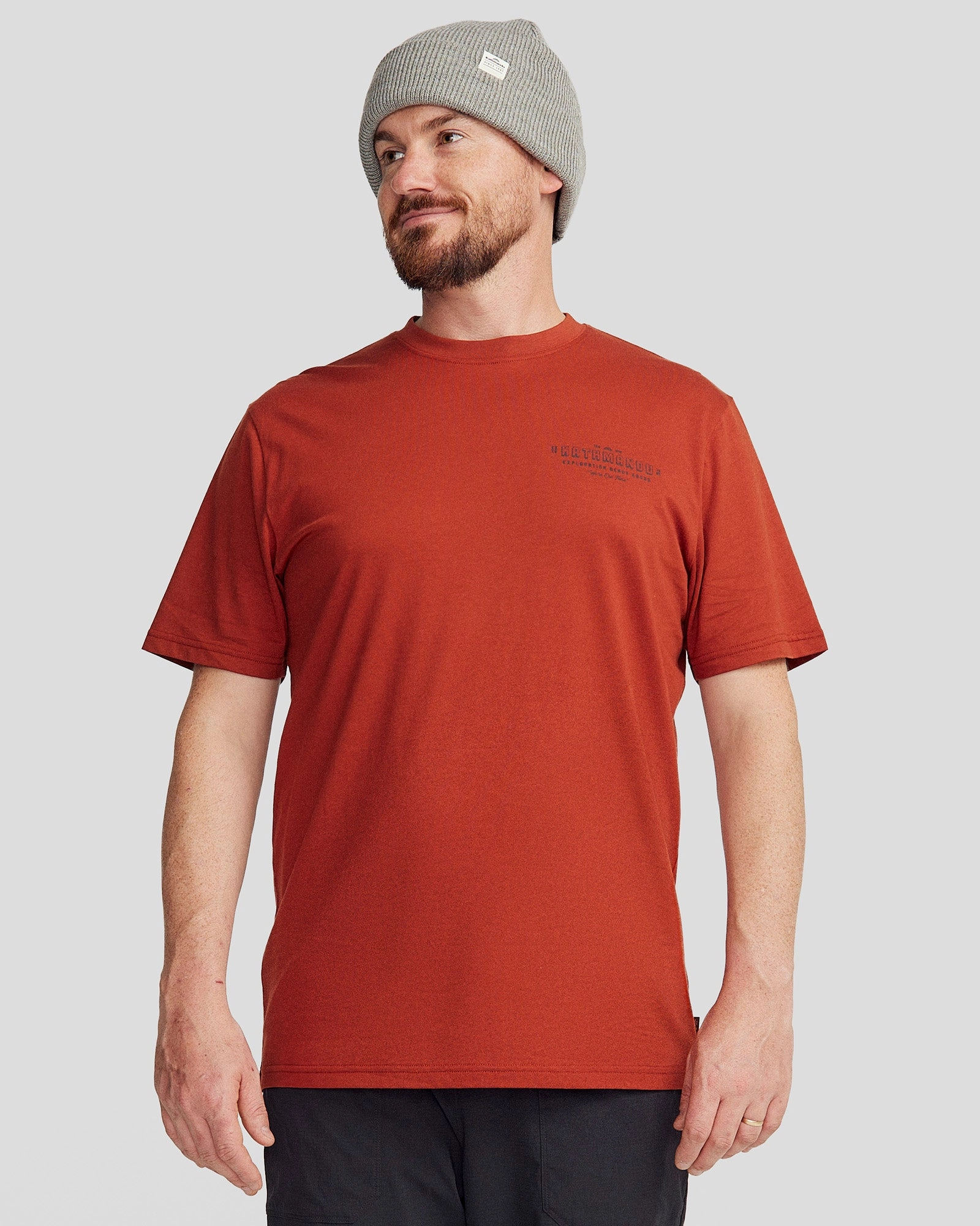 Classic Cut Men's Exploration Organic Cotton T-shirt - Redwood