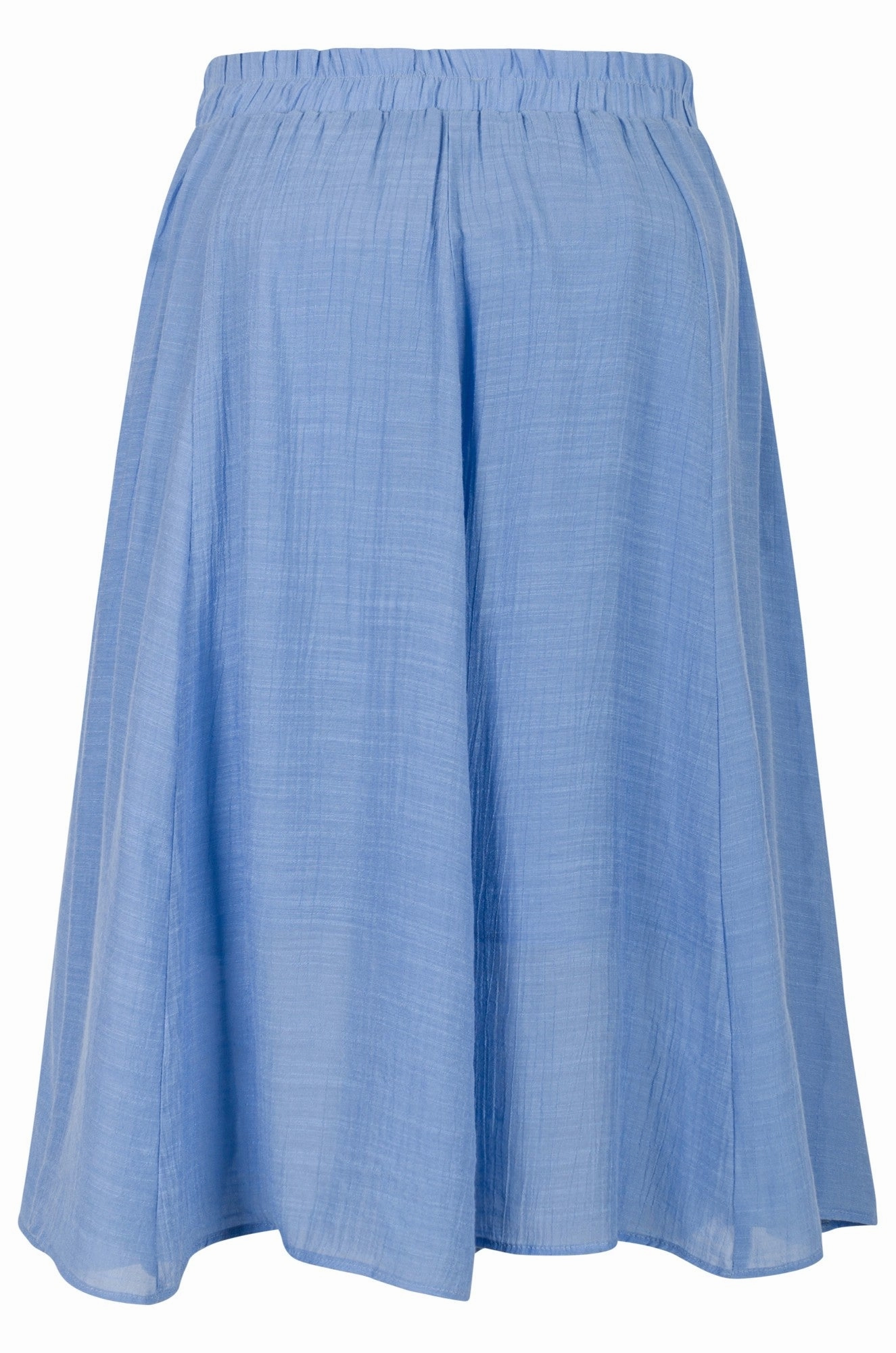 Flexible Material Soft Crosshatch Skirt | SOFT BLUE | 8837A1