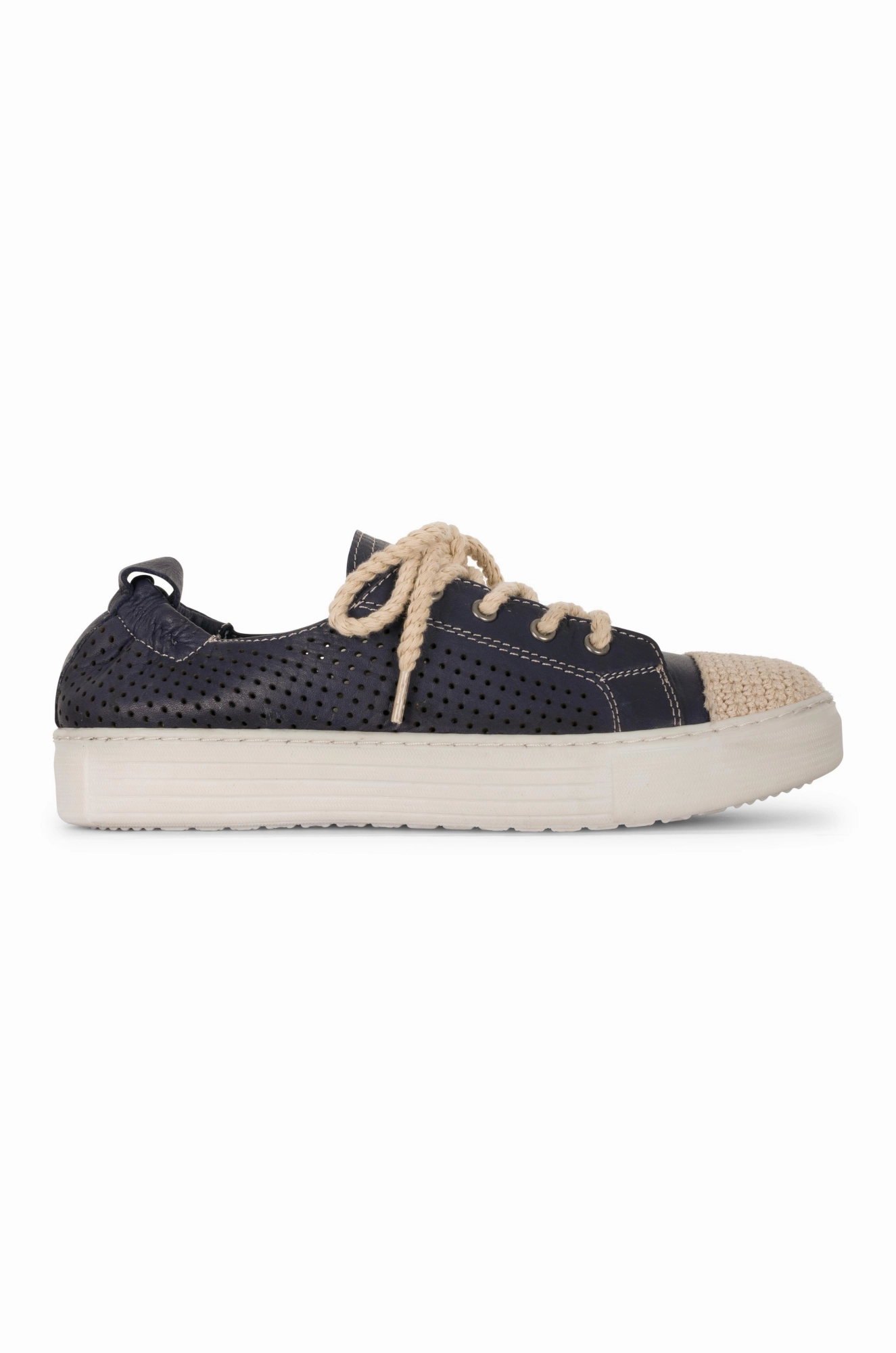 Vulcanized Sole Tech Bendable Heel Counter Soft Turkish Leather Sneaker | NAVY | UBER YY