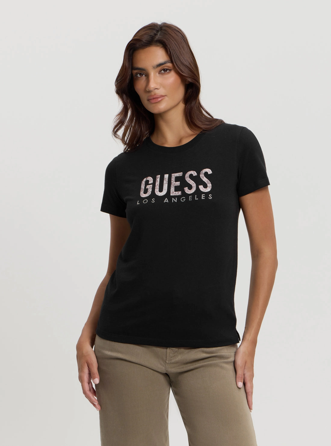 Eco Black Python Logo T-Shirt Durable Fiber Blend