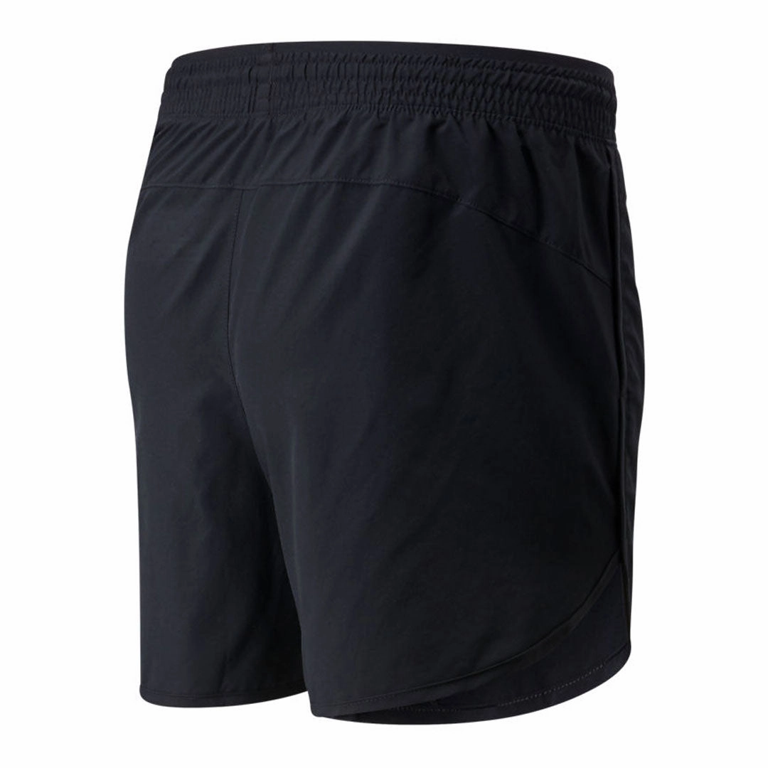 New Balance - Women's Accelerate 5 Inch Shorts (WS01209 BK) ReinforcedStitching Athletic Fit