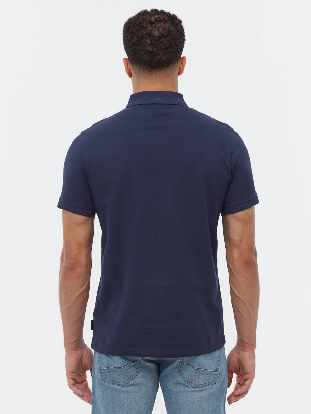 Yessio Emblem Polo Elegant Layer Breathable Weave