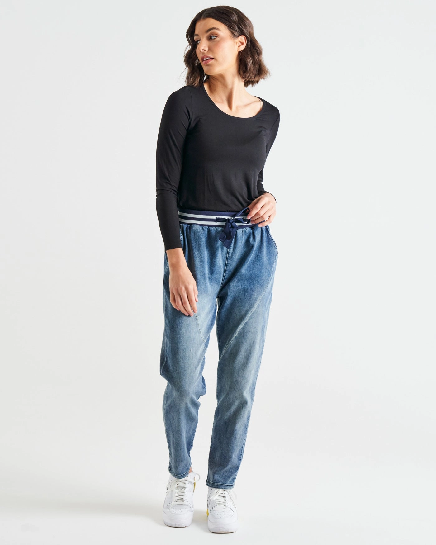 Betty Basics Dakota Jean Azure Double Layer Minimalist Style Weekend Trip Eco Friendly