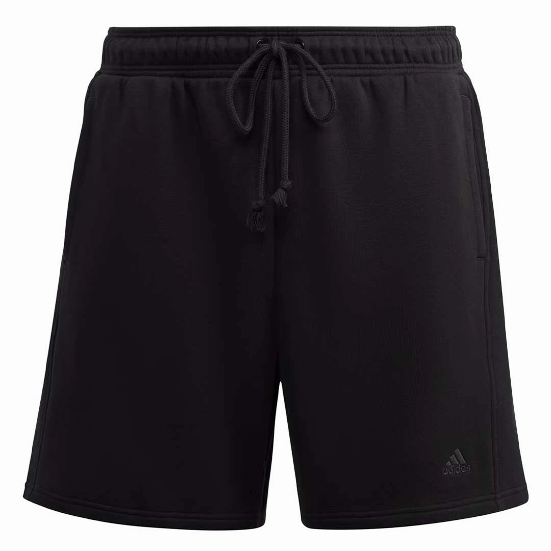 adidas - Women's All SZN Fleece Shorts (Plus Size) (IC1607) Carbon Infused Fabric Layered Look