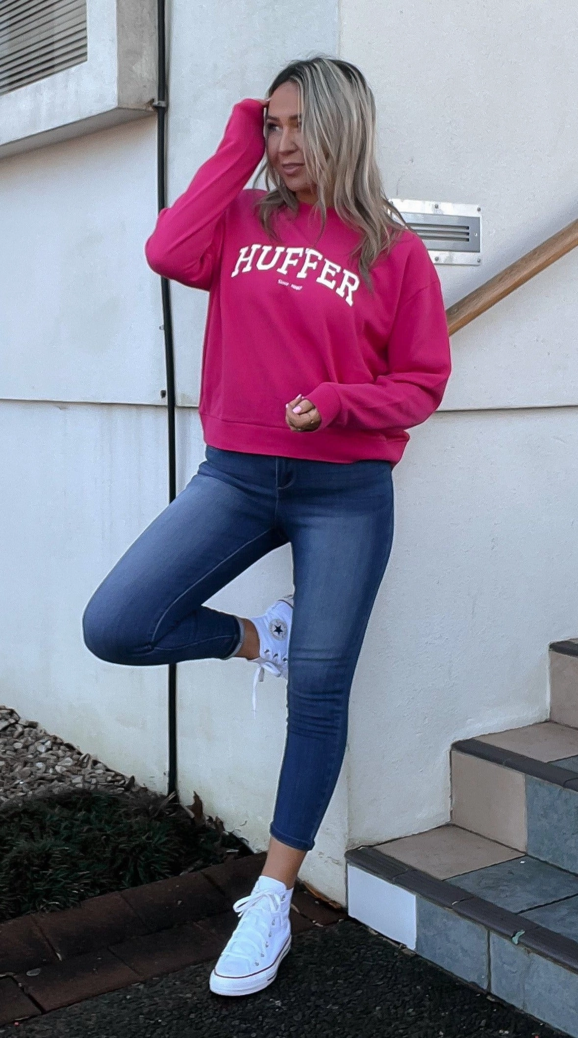 Shine On Label Sculpt Denim Cropped Jean True Blue Wash Relaxed Layers