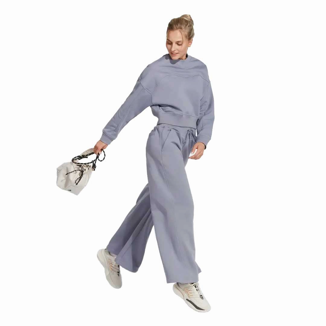 Light Fit adidas - Womens' Lounge Fleece Wide Jogger (HZ4389)