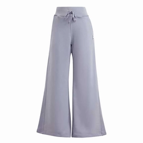 adidas - Womens' Lounge Fleece Wide Jogger (HZ4389) Stretchable Fabric Quick Pack