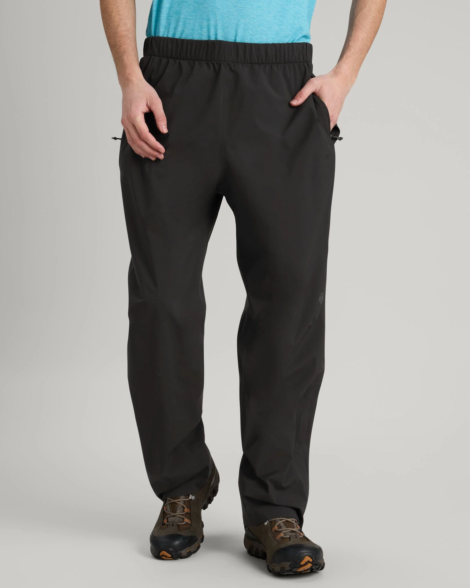 Quick Dry Technology Men's Trailhead Stretch 2.5-layer Rain Pants - Black Stingray
