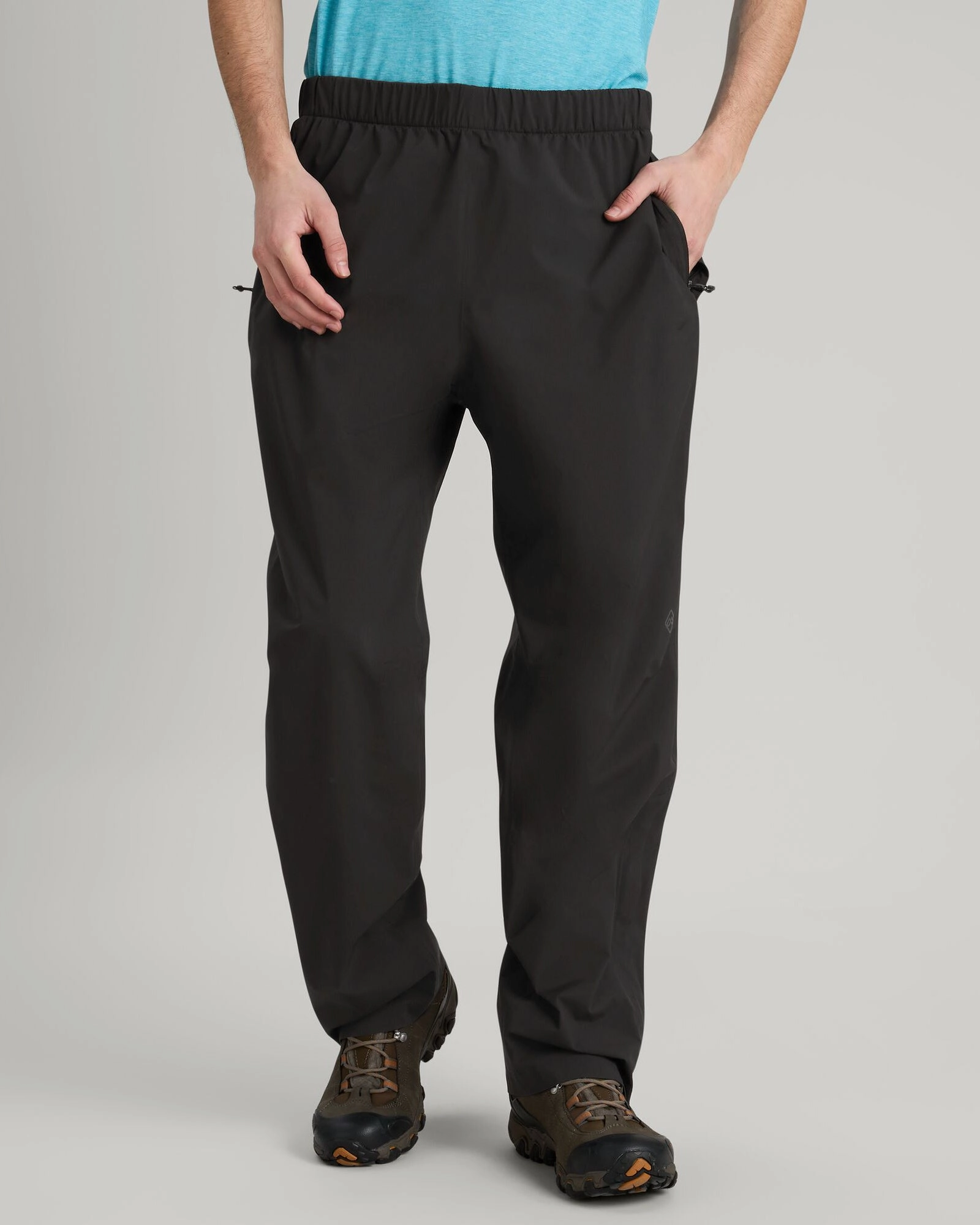RegularFit Men's Trailhead Stretch 2.5-layer Rain Pants - Black Stingray