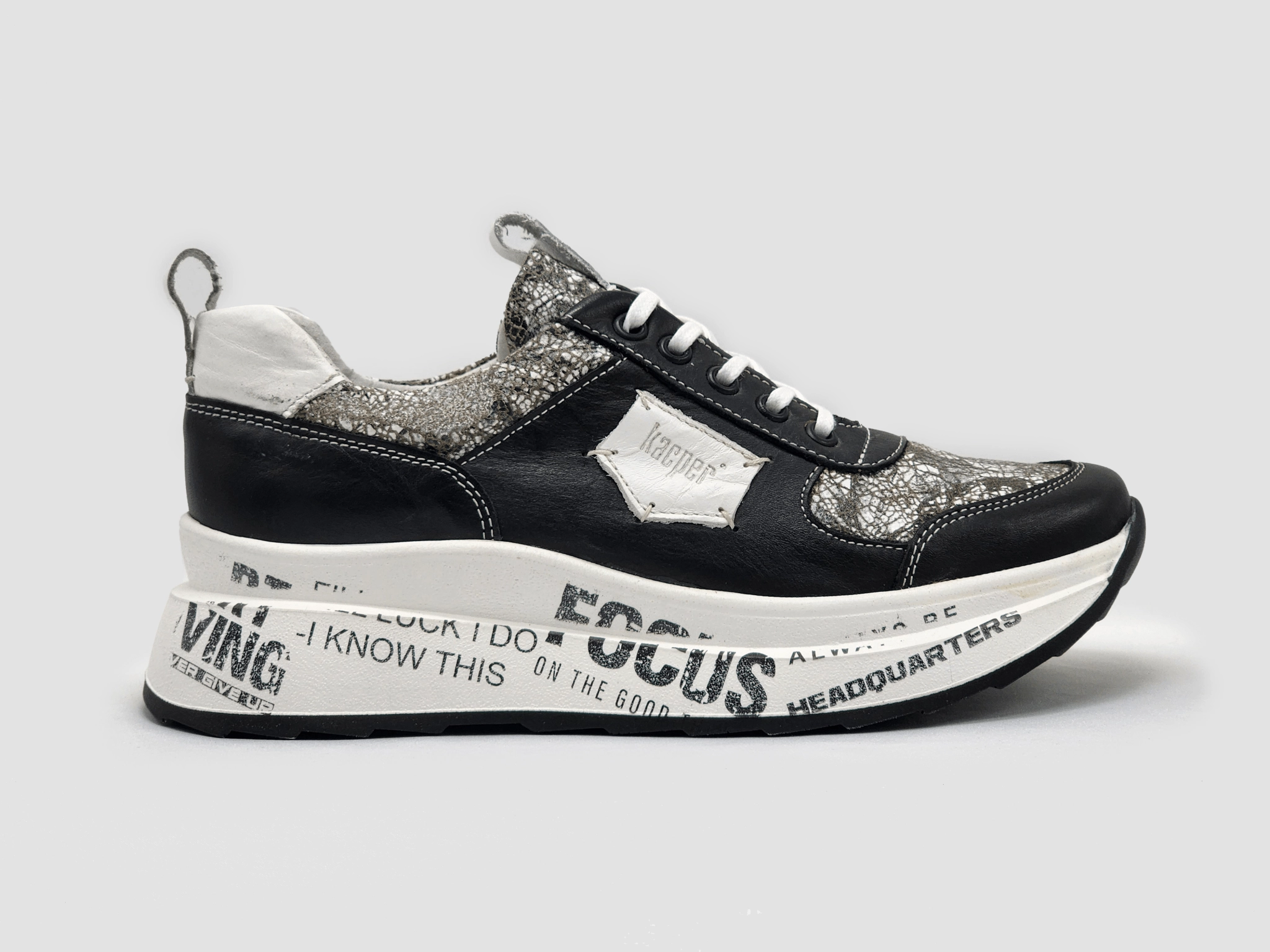 Women's Focus Leather Shoes - Black Tree Hike Urban Tasks