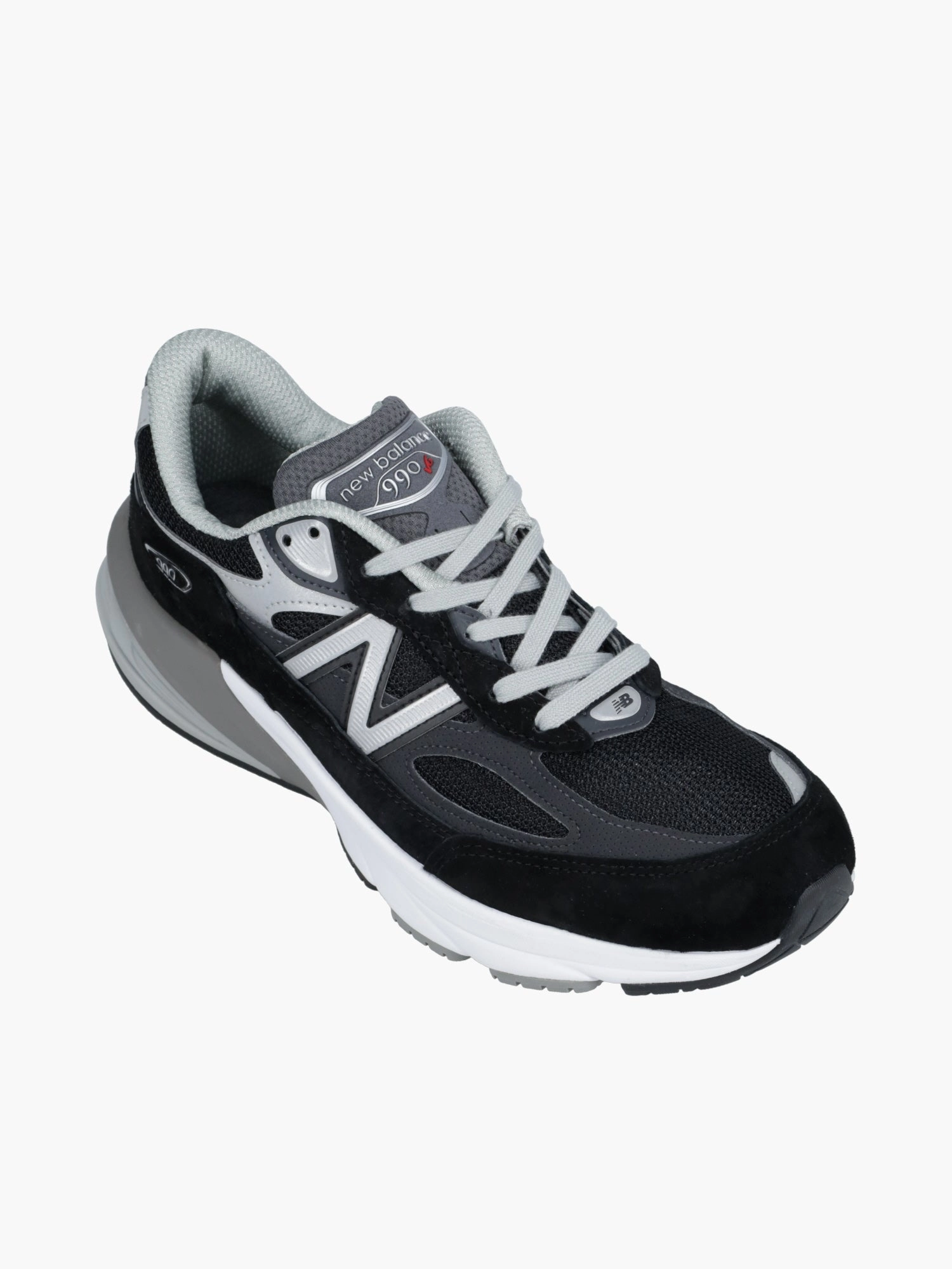 990v6 Black Suede Recycled Mesh Upper Shock-absorbent wear