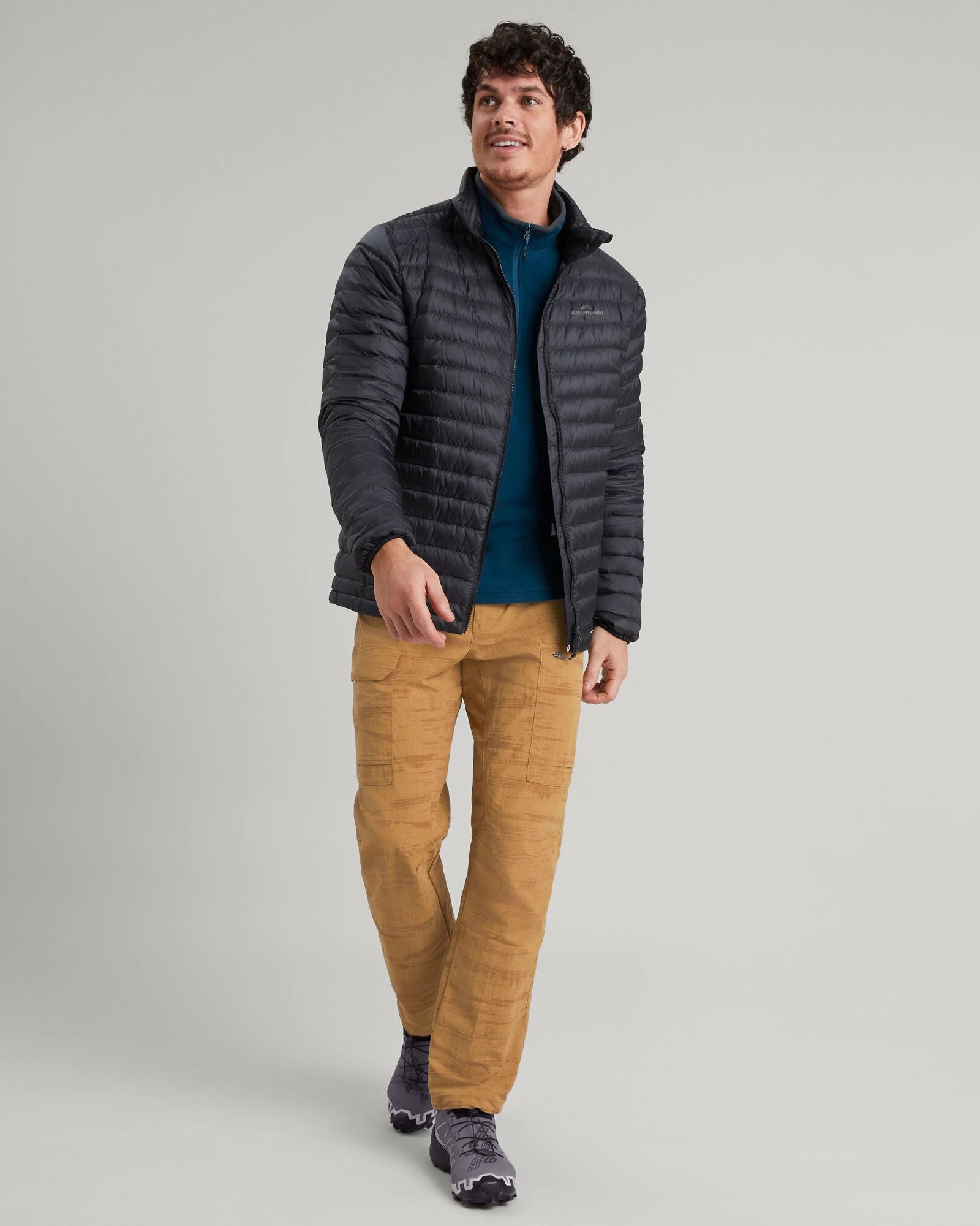 Rainy Day Men's Heli R Down Jacket - Black Stingray