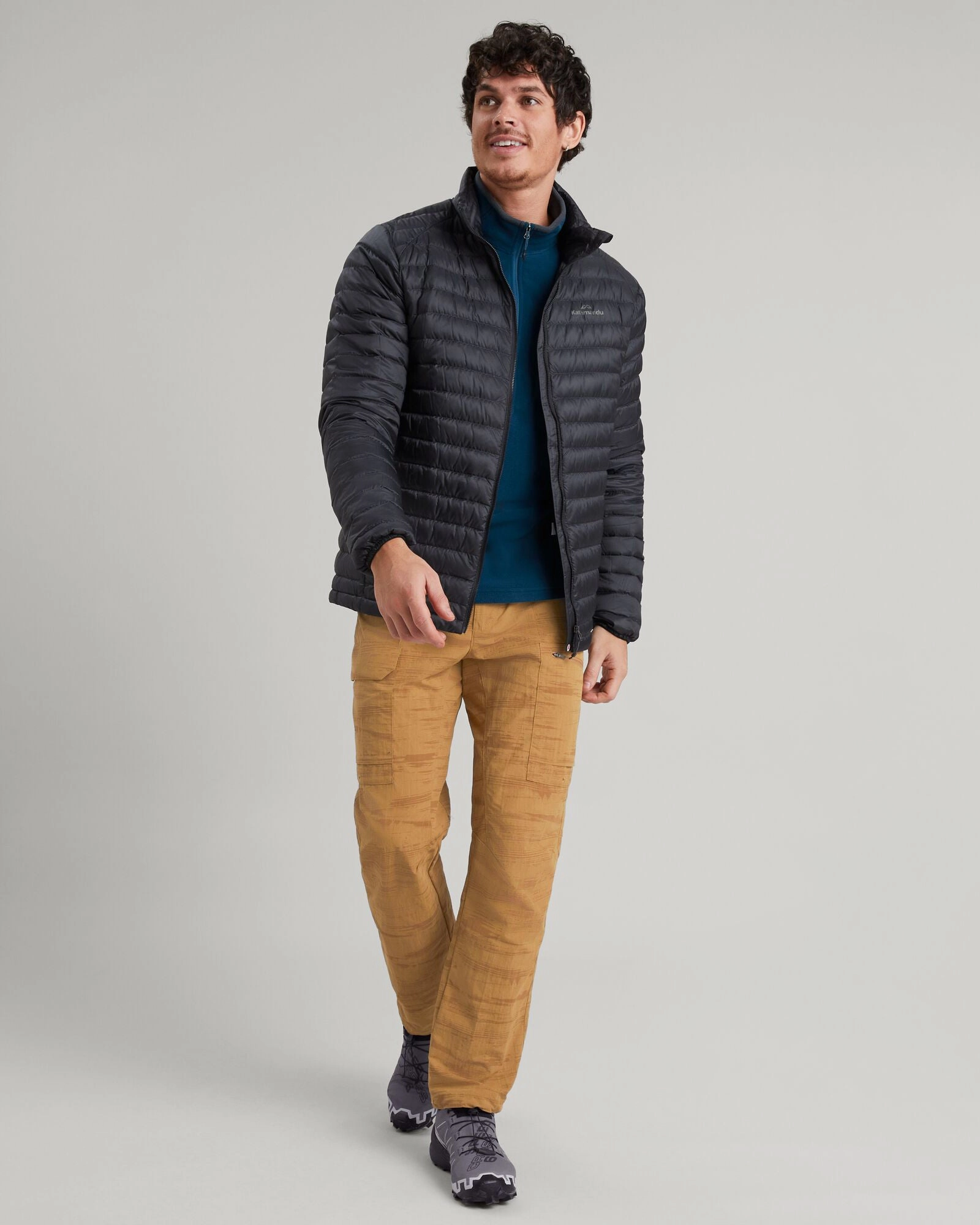 All Day Fit Men's Heli R Down Jacket - Black Stingray