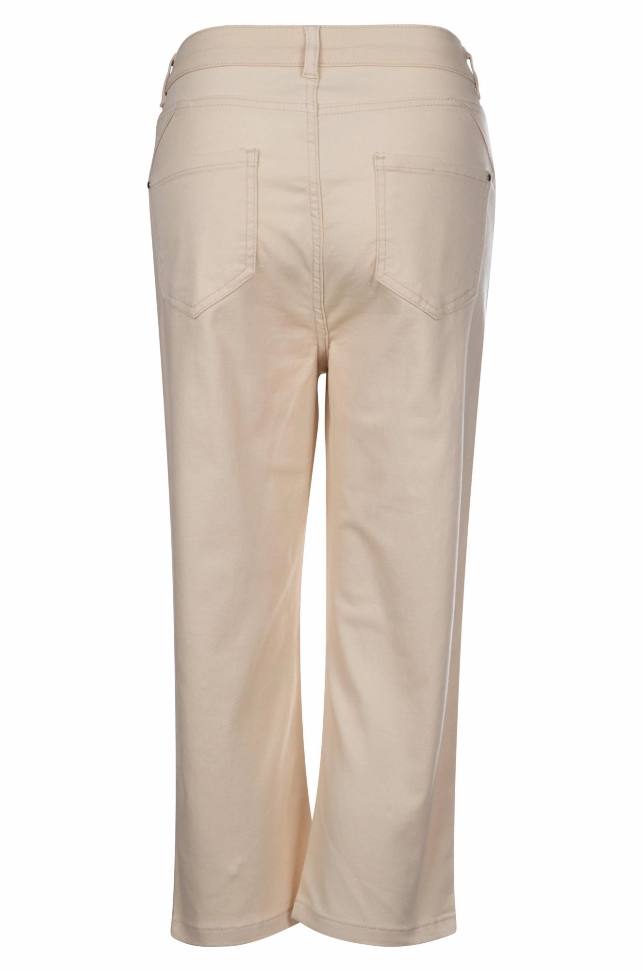 Stretch Cotton blend MId Calf Jeans | ECRU | 6923A1 Smooth Texture