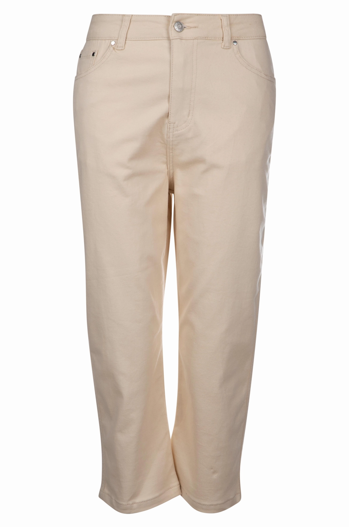 Slim Modern Stretch Cotton blend MId Calf Jeans | ECRU | 6923A1