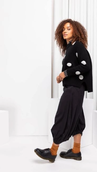 Boom Shankar Guru Pant Black Active Fit For Teens Indoor Exercise