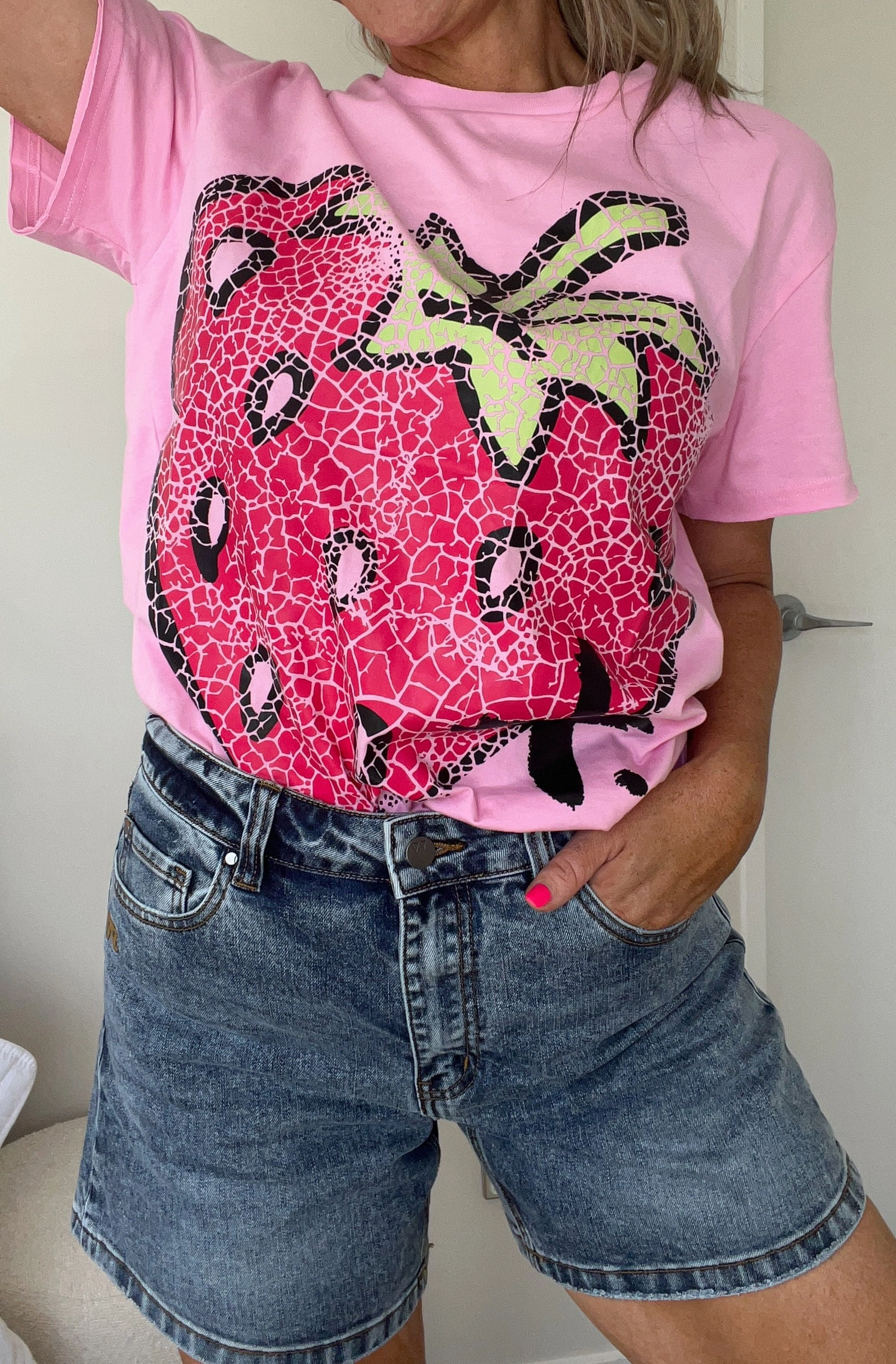 Beach Bound Flexible Fit Wear Shine On Label Kaden Vintage Denim Shorts Washed Indigo