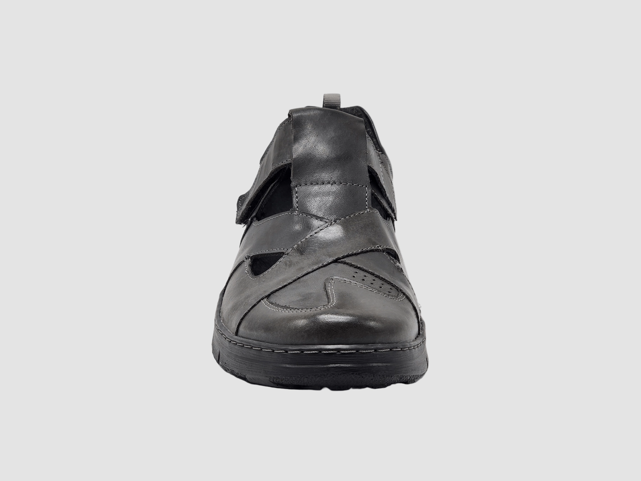 Synthetic Weave Perfect for Travel Men's Everyday Closed-Toe Leather Sandals - Graphite