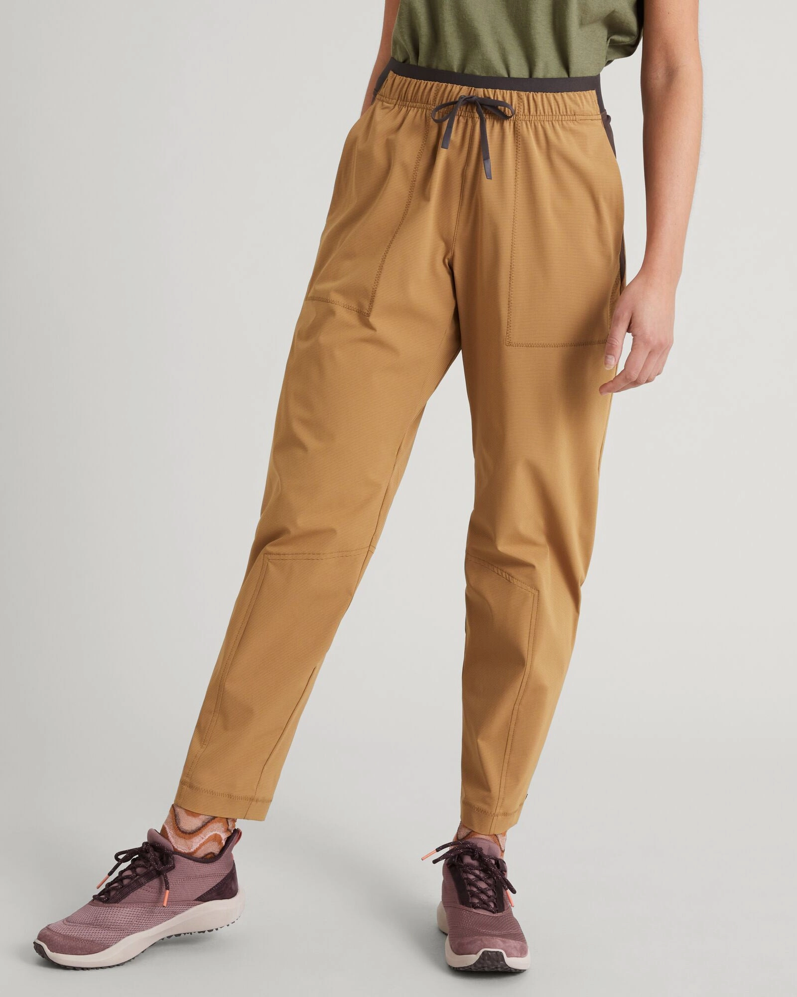 WELL.DER.NESS Energy Women's Joggers - Canvas/Dark Quartz Non See Travel Enthusiast Sleek Fit Design