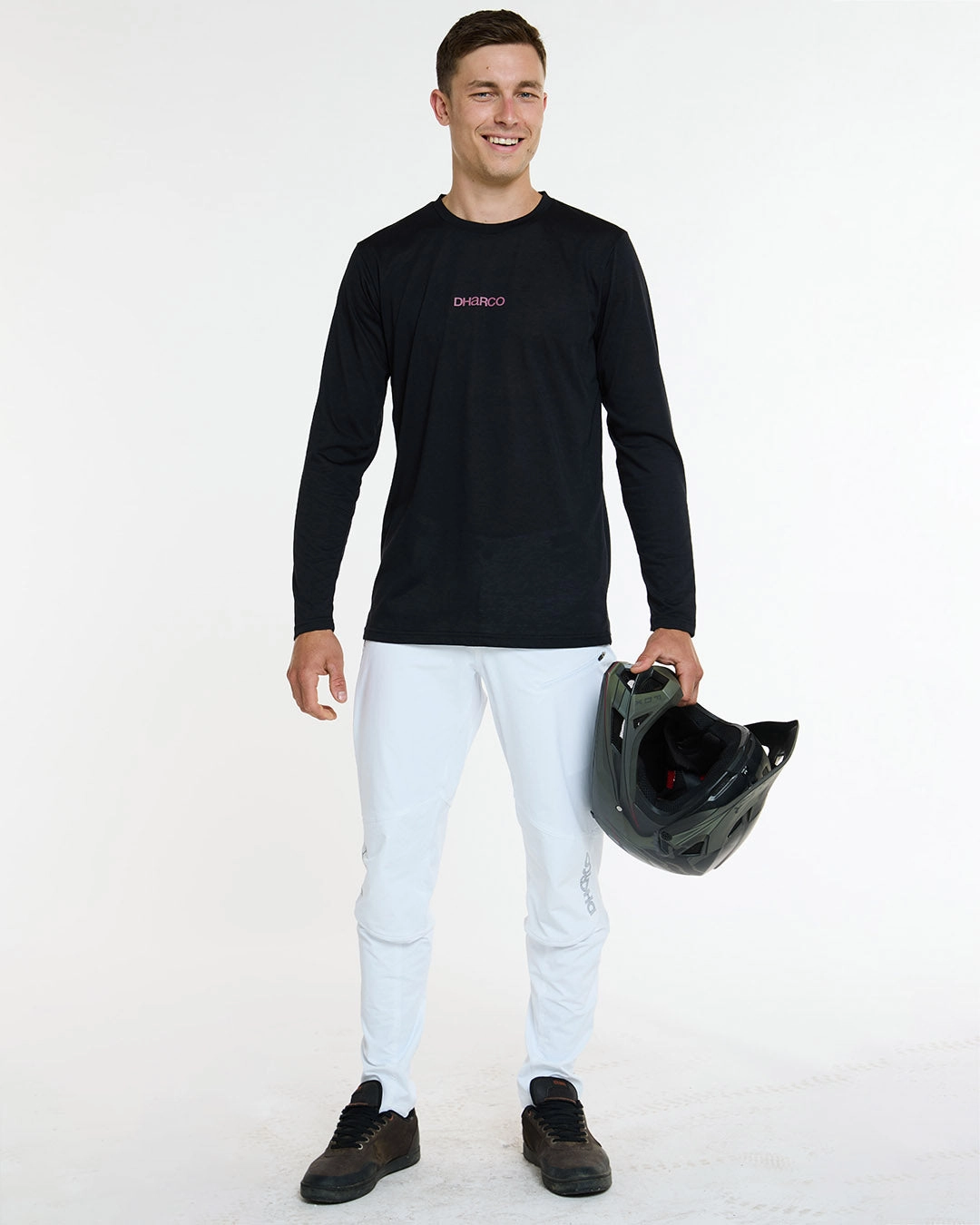 Outdoor Activity Mens Long Sleeve Tech Tee | Black