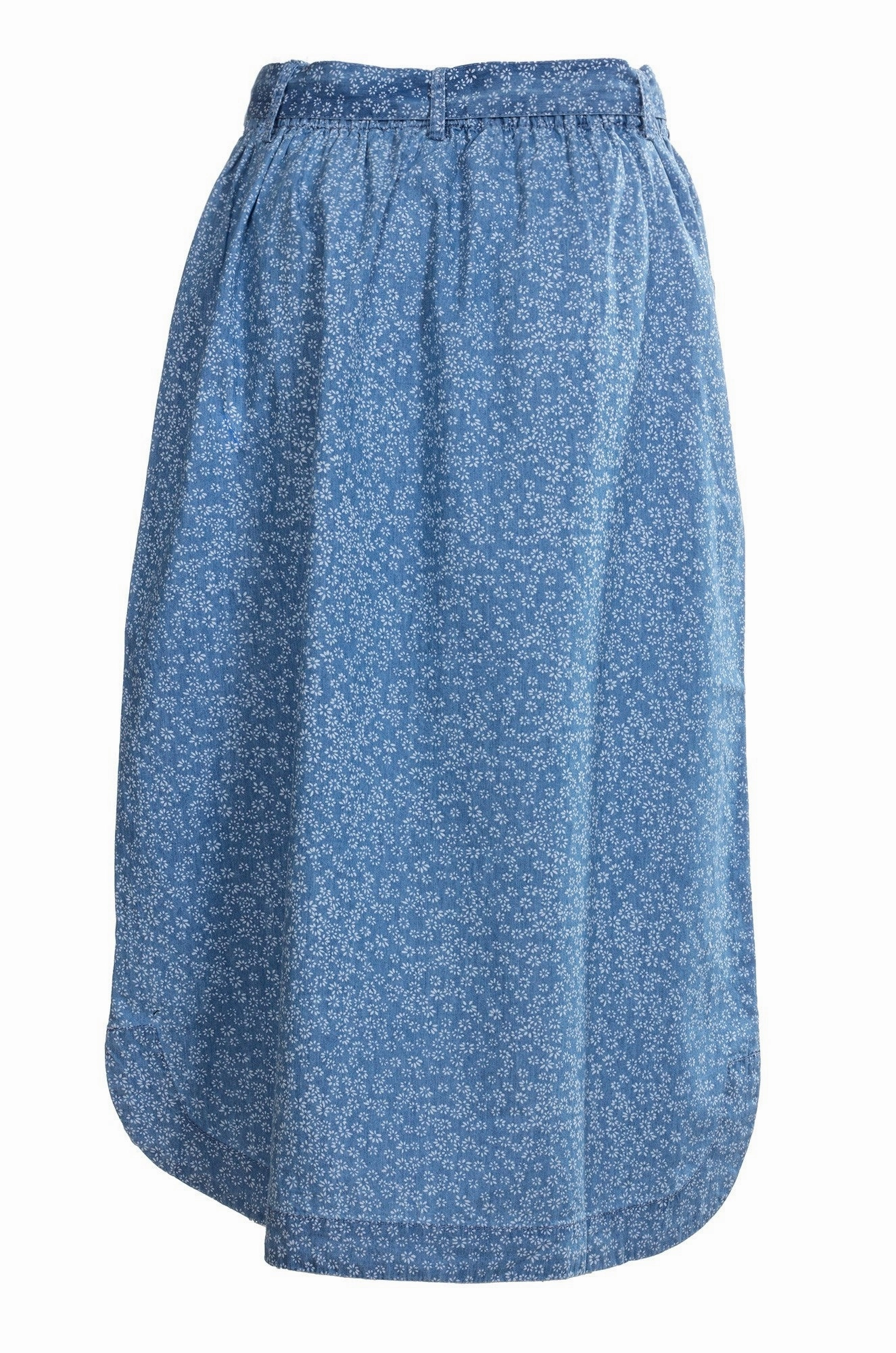 100% Cotton Chambray Skirt | Mini Daisy | 6653A1 Natural Look