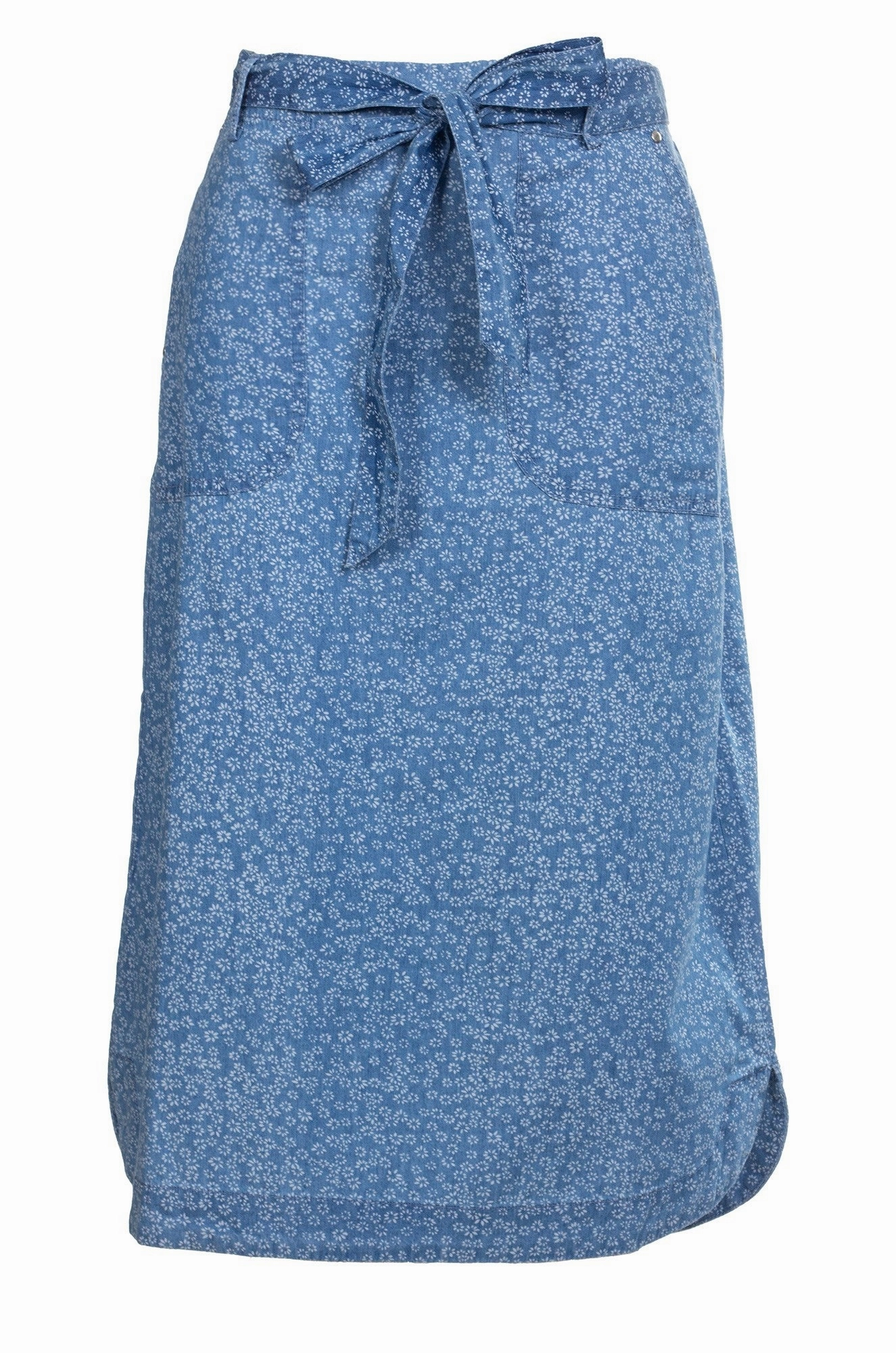 100% Cotton Chambray Skirt | Mini Daisy | 6653A1 Subtle Detail