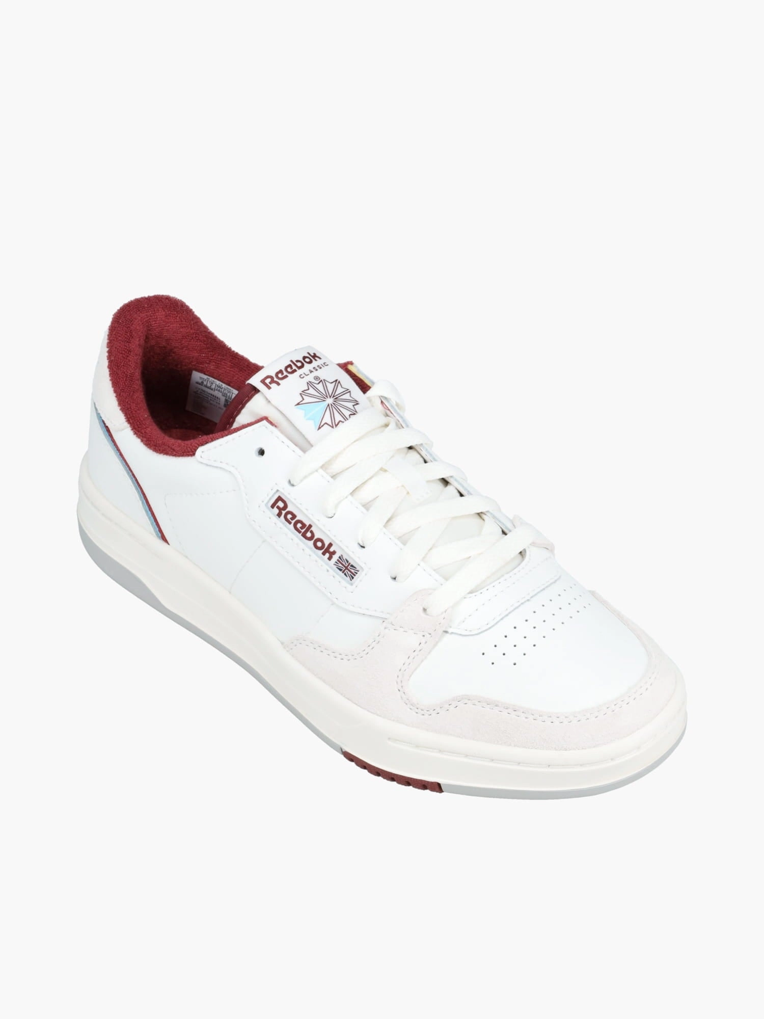 Phase Court Chalk Richmaroon leather Vegan Material Option