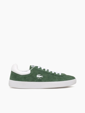 Fashion-forward materials Baseshot Grn Wht suede