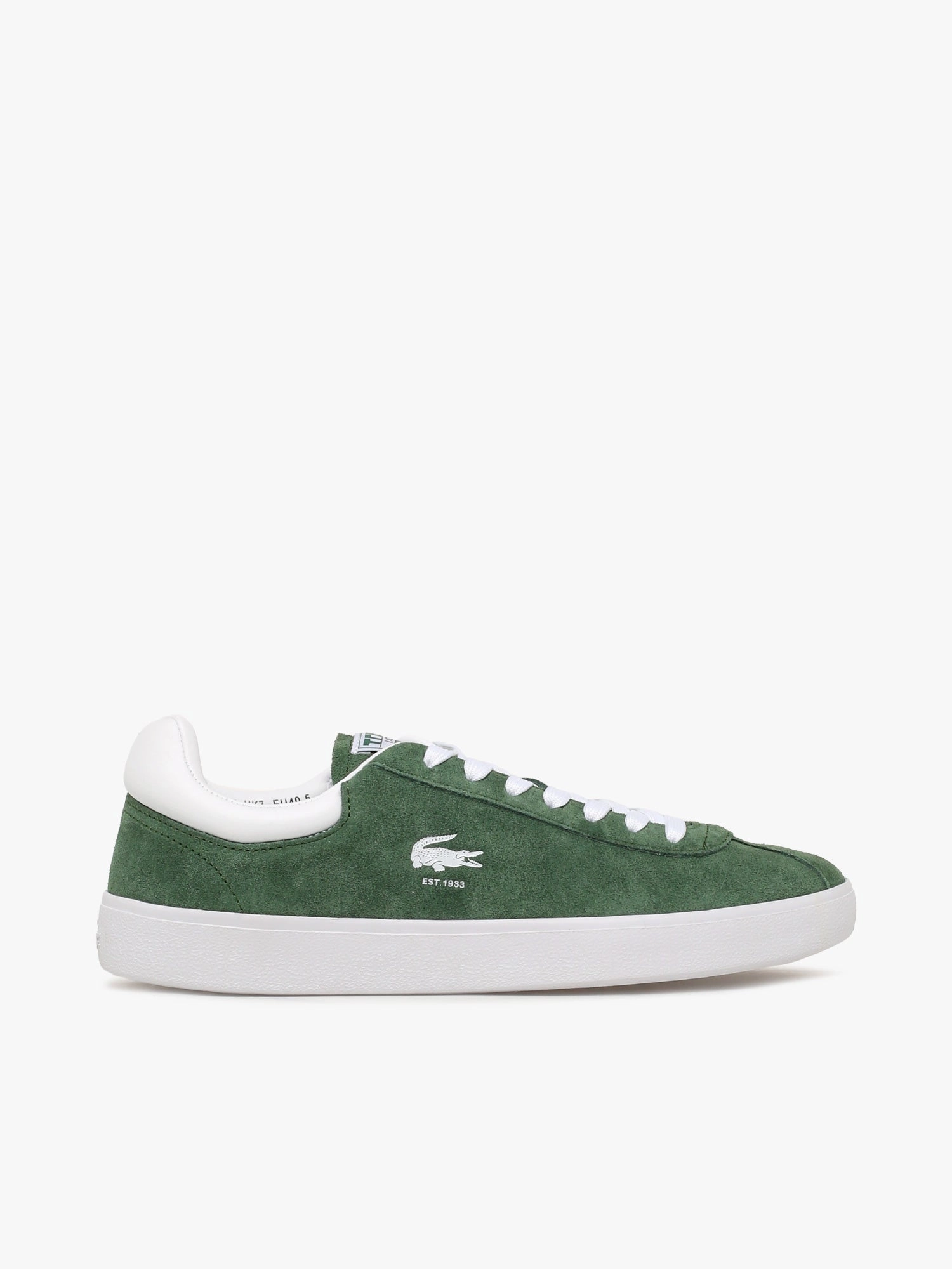 Fashion-forward materials Baseshot Grn Wht suede