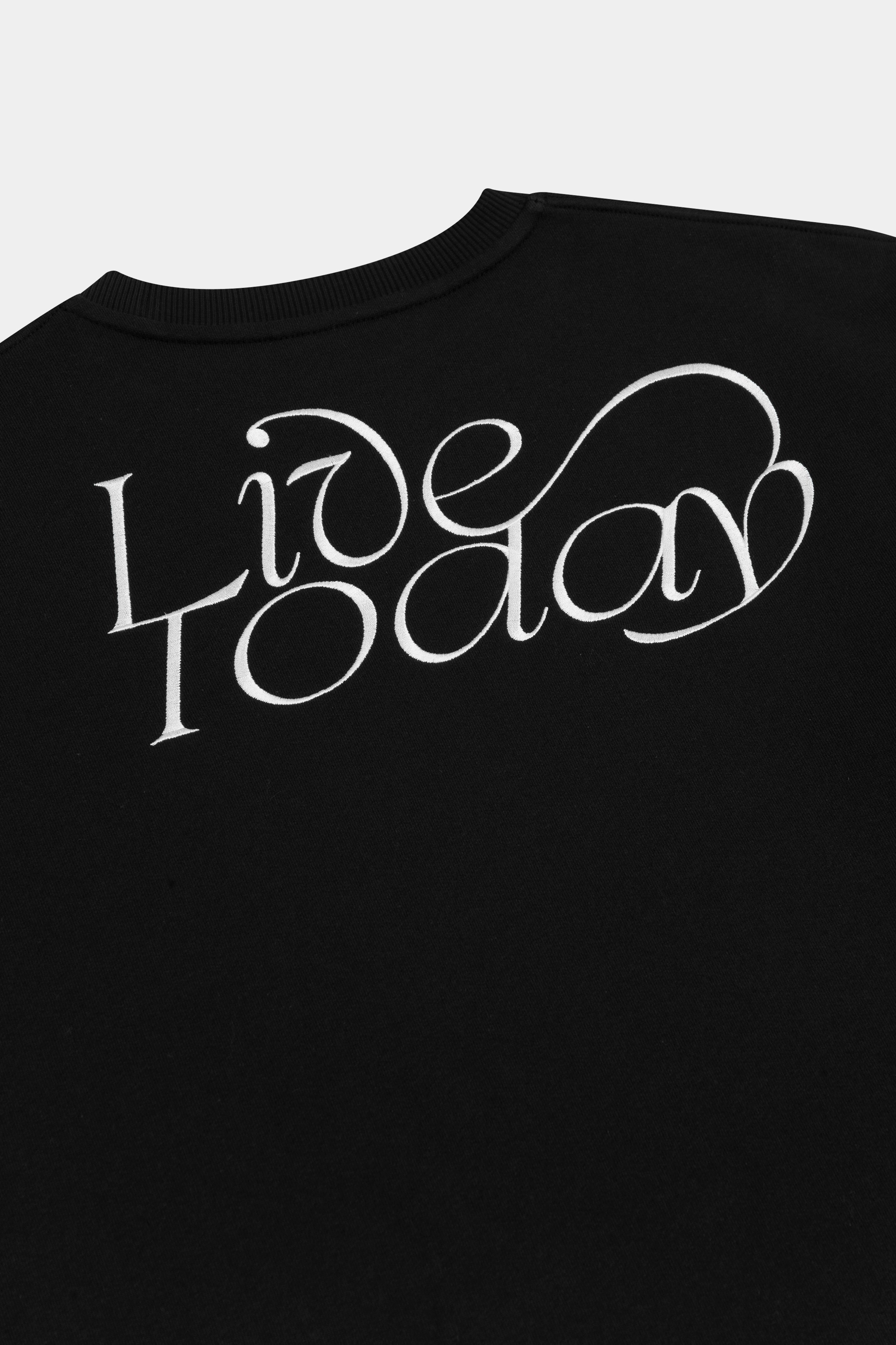 Luxury Knit Relaxed fit wear SWIRL LIVE TODAY SWEATSHIRT