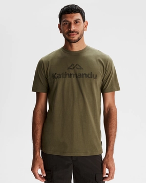 NonIrritatingTags Men's Logo Organic Cotton T-shirt - Light Moss