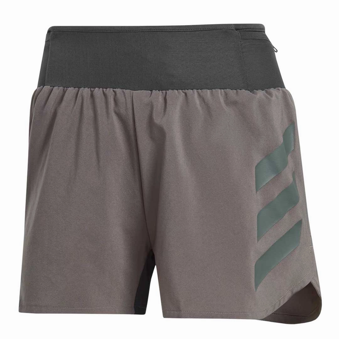 adidas - Women's Terrex Agravic Trail 3 Inch Running Shorts (IP4859-3IN) Cropped hem