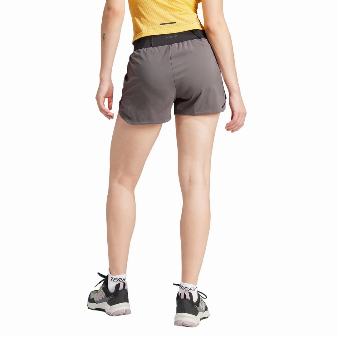 Non Restrictive Fit Slim wear adidas - Women's Terrex Agravic Trail 3 Inch Running Shorts (IP4859-3IN)