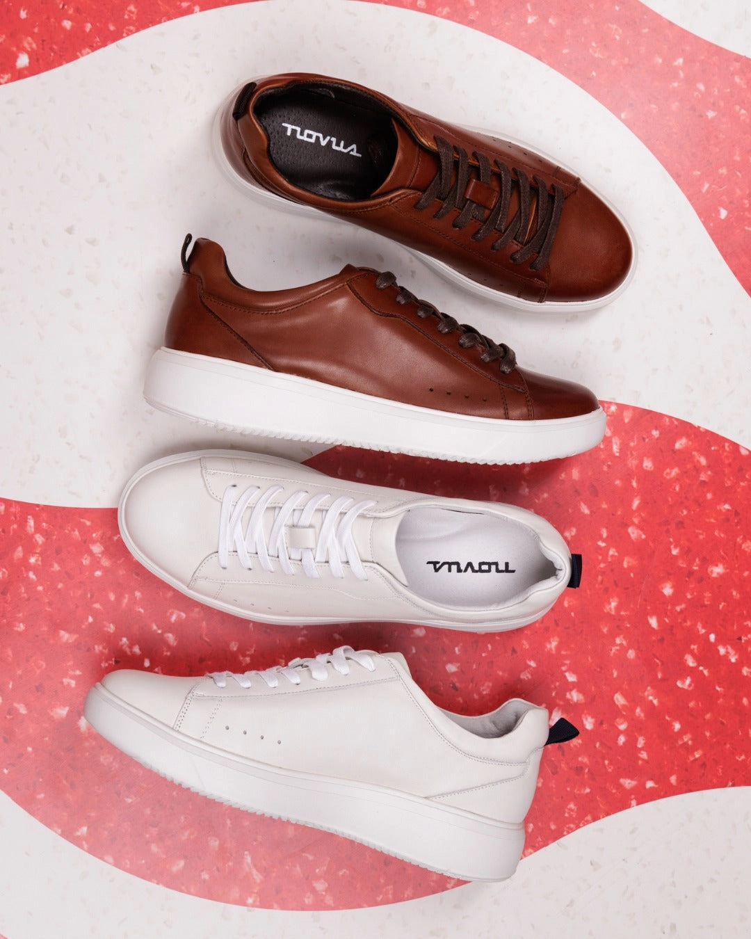 Walk Fit Anti Slip Laces Theo Tan Napa Leather