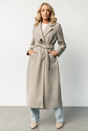 Glenwood Coat | Greige Timeless Fit Style