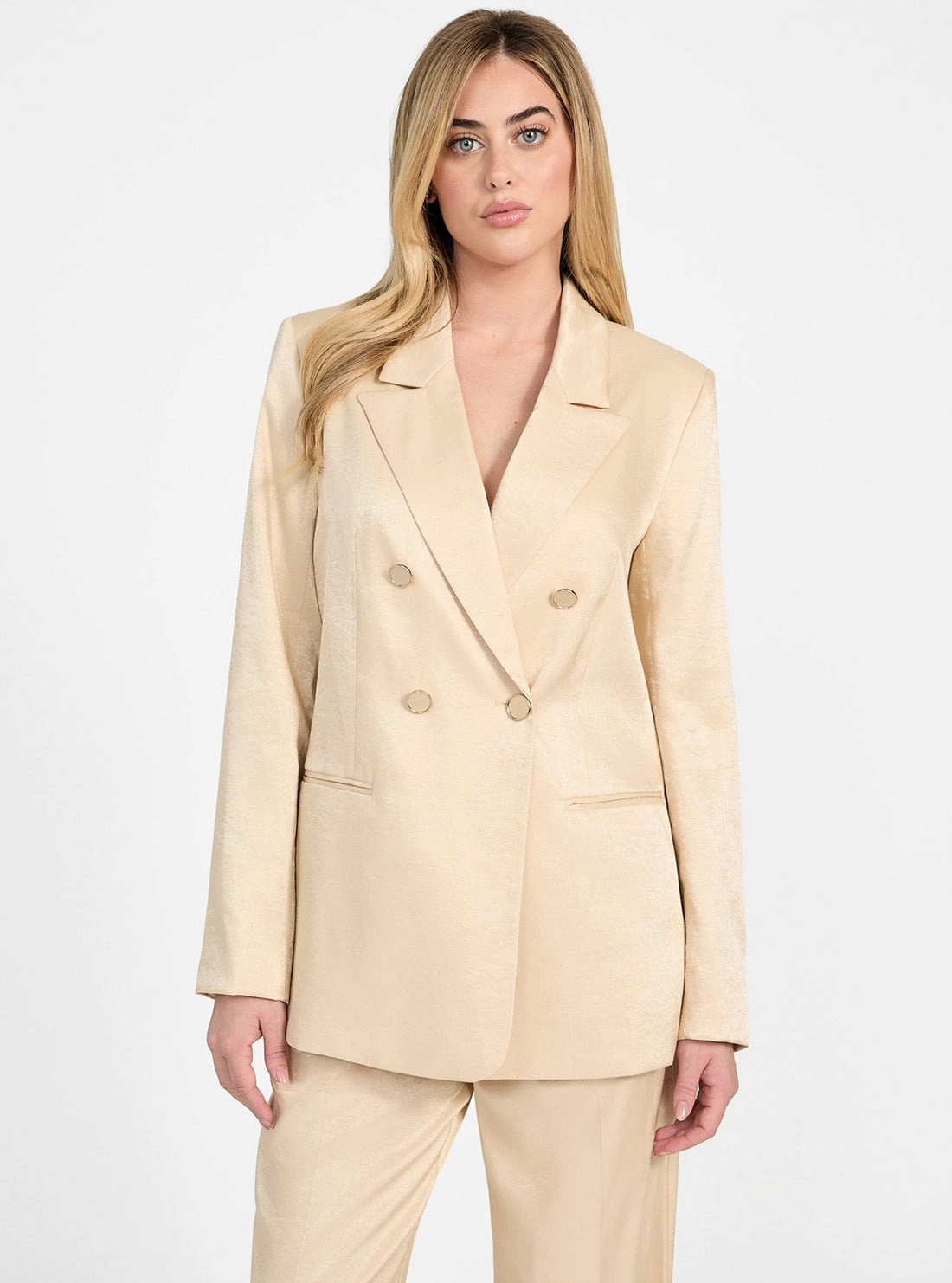 Beige Camille Perfect Blazer Lightweight Feel