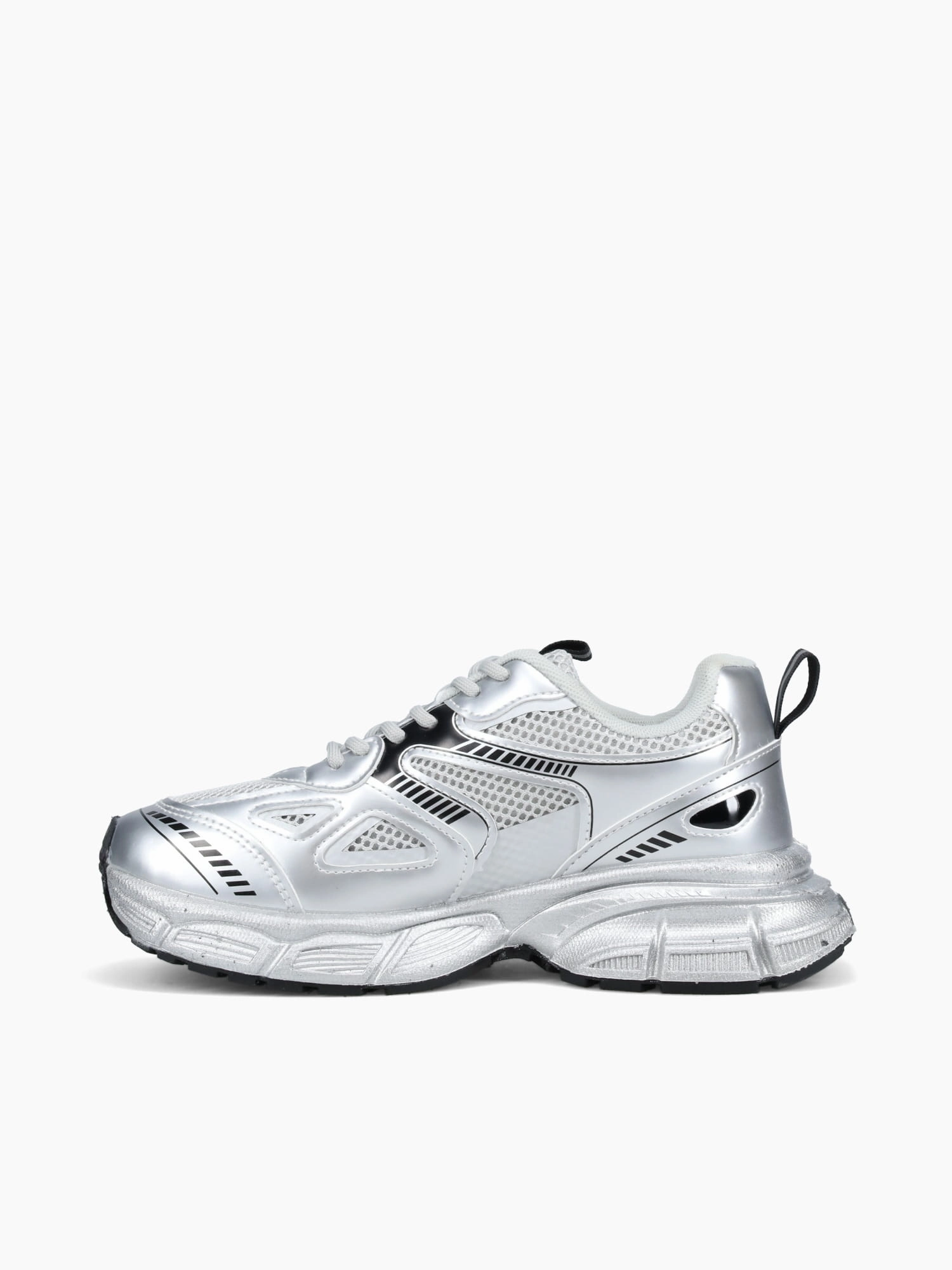 Sweat Resistant Comfortable Sides Tari Silver Metallic
