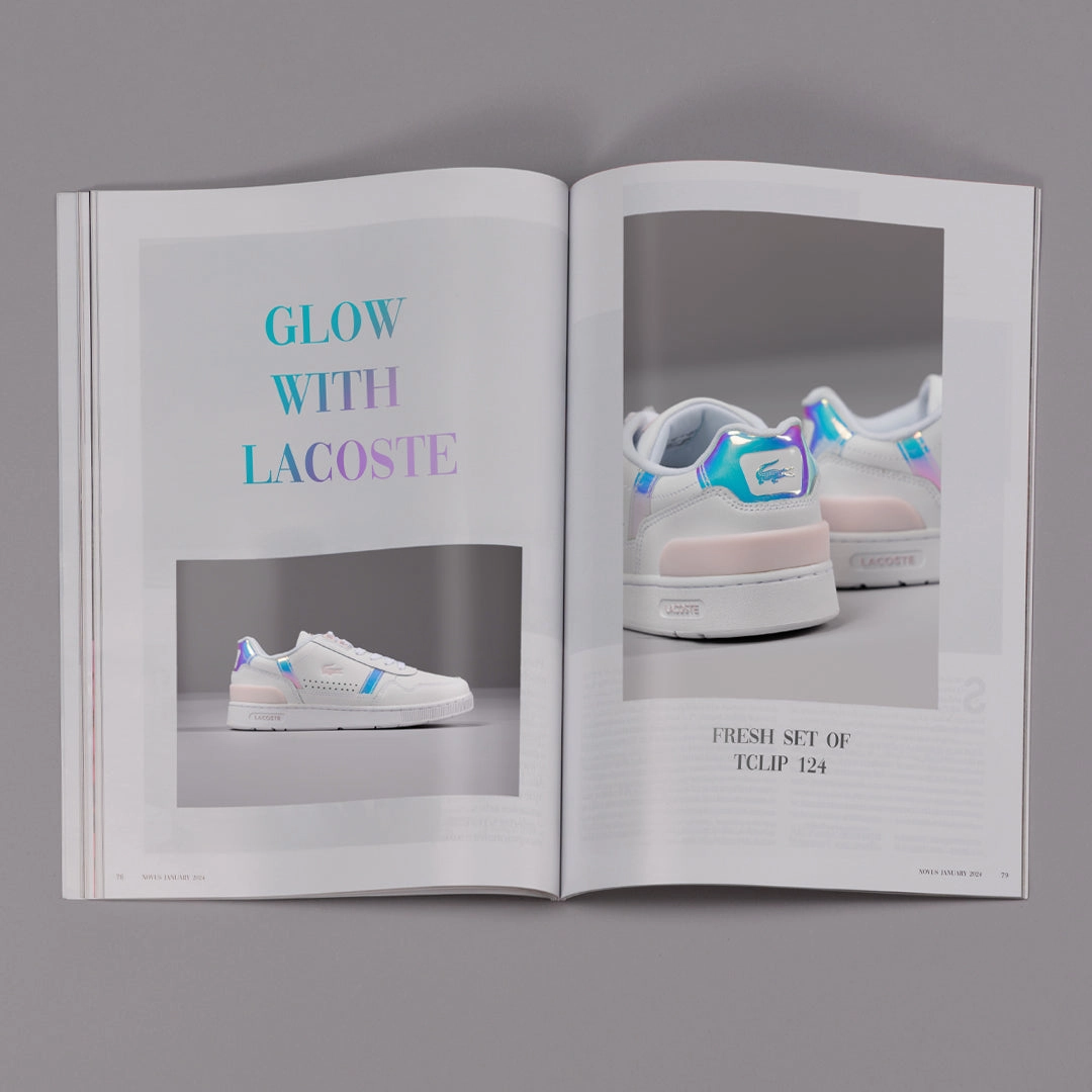 Running Ease Adjustable Laces Tclip 124 White Lt pink leather