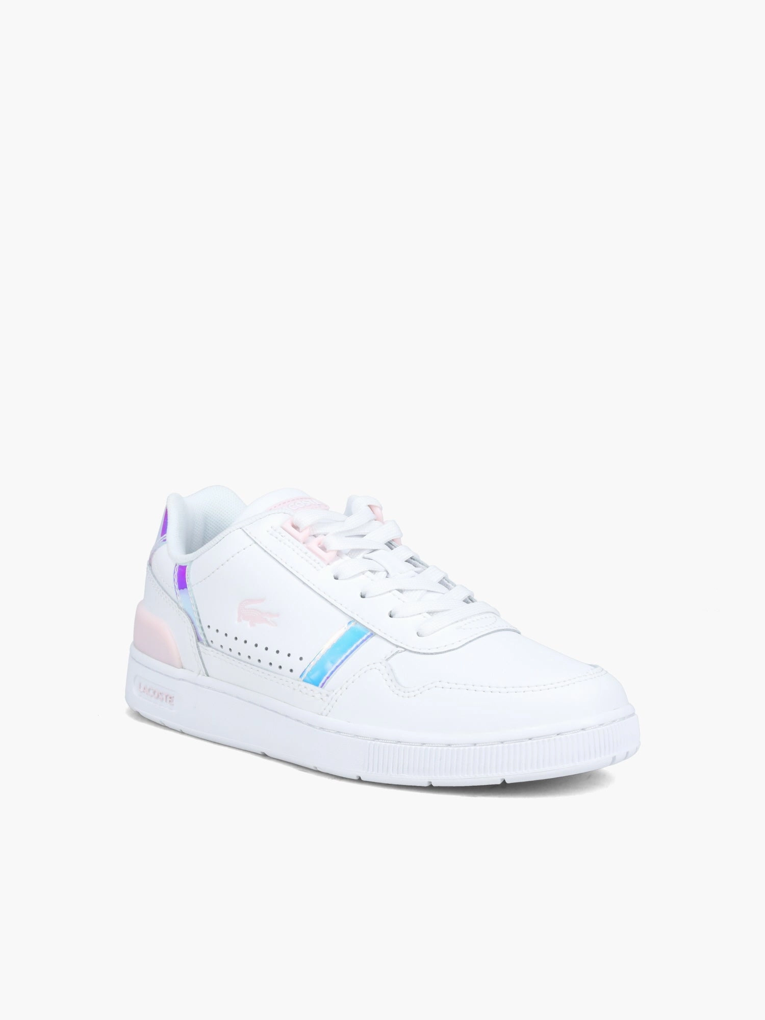 Non Slip Tread Pattern Neutral Fit Tclip 124 White Lt pink leather